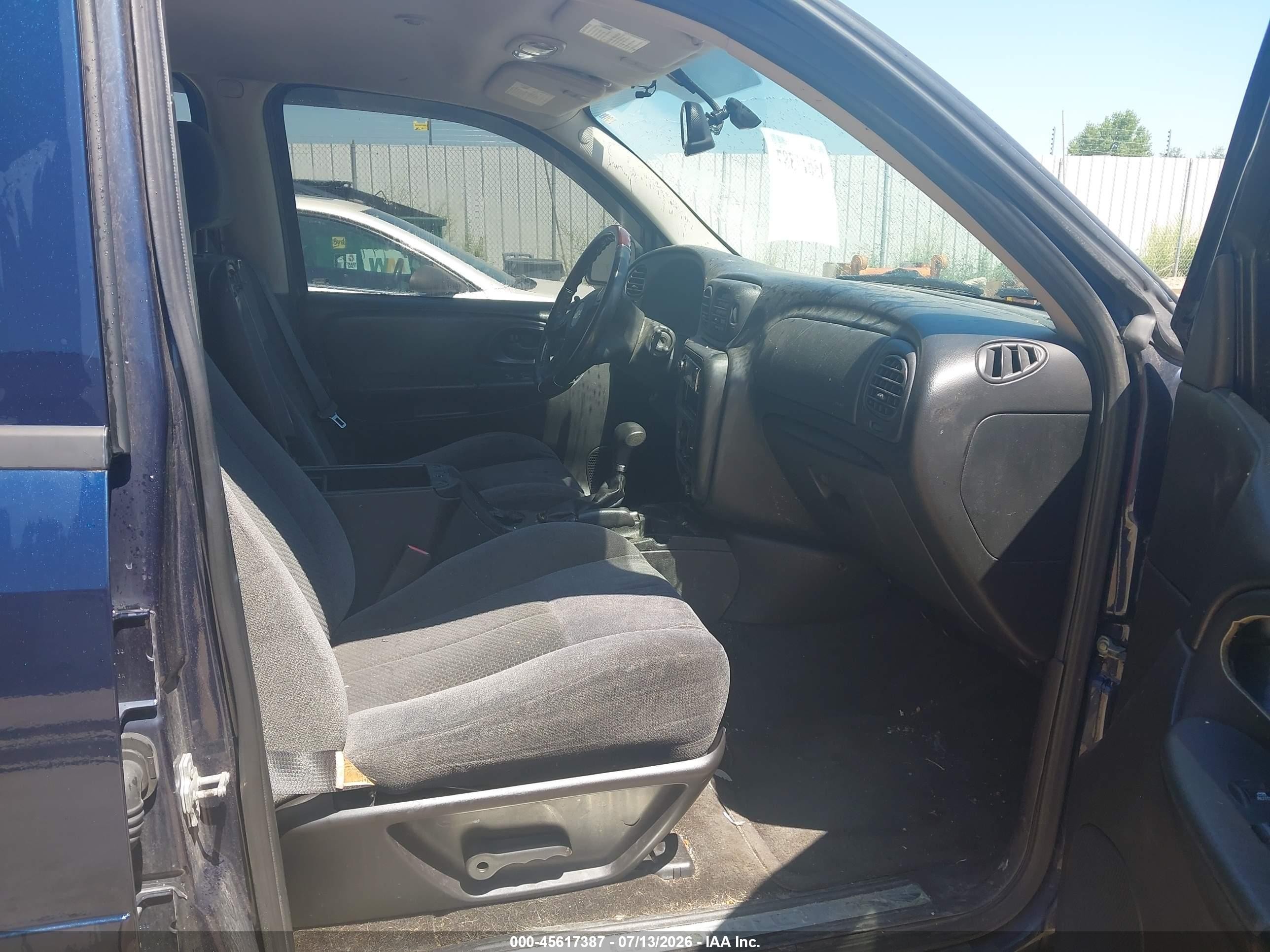 2008 Chevrolet Trailblazer Lt Dark Blue vin: 1GNDT13S782249804