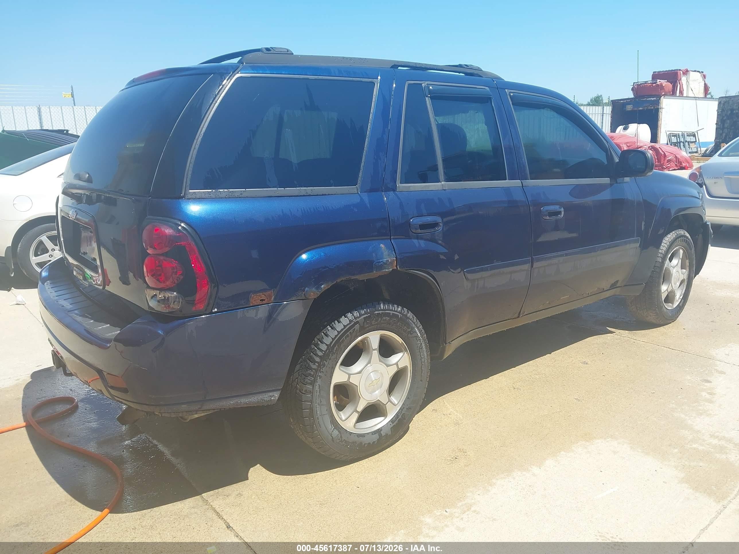 2008 Chevrolet Trailblazer Lt Dark Blue vin: 1GNDT13S782249804