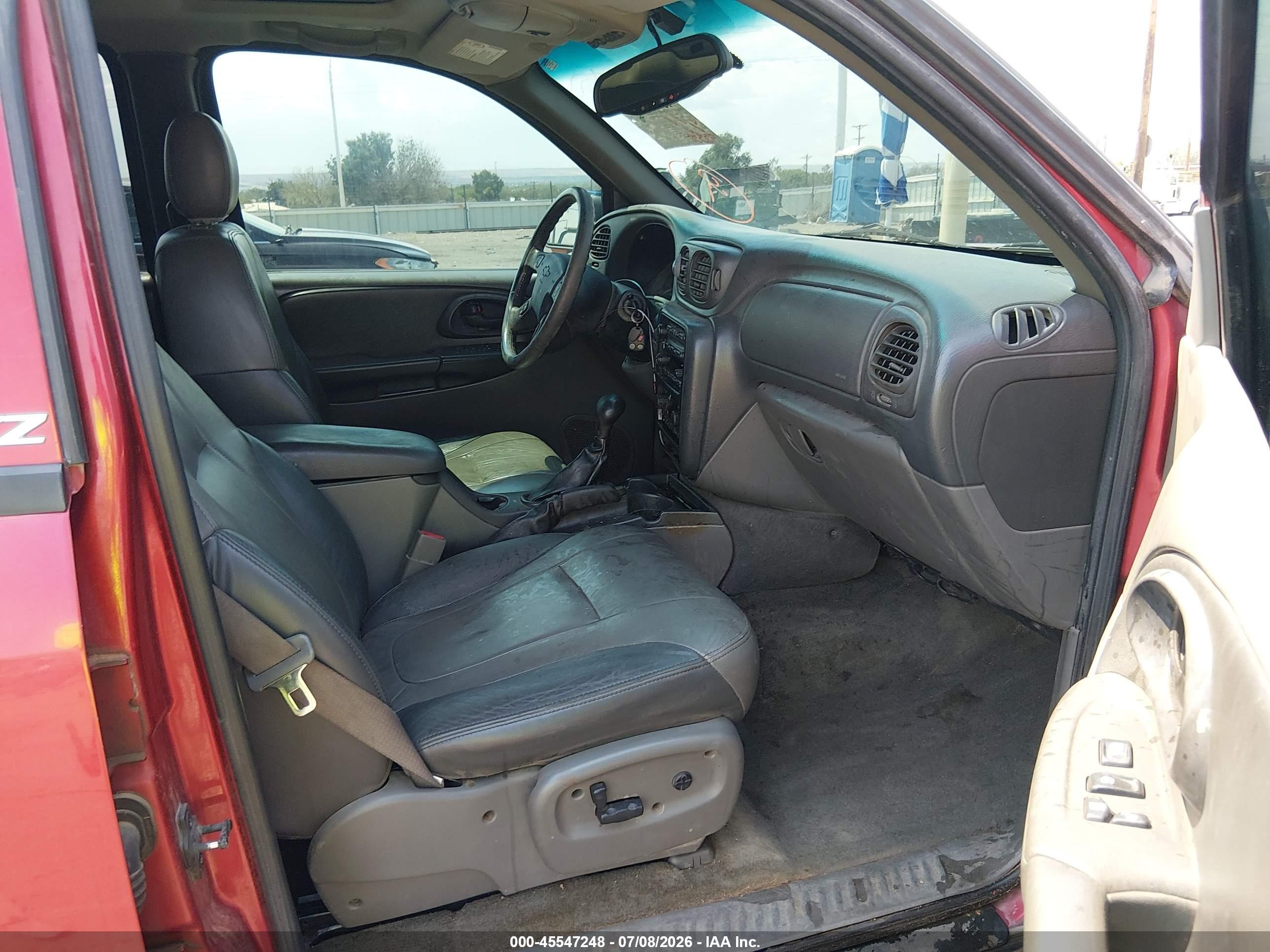 2003 Chevrolet Trailblazer Ltz Red vin: 1GNDT13S832343702