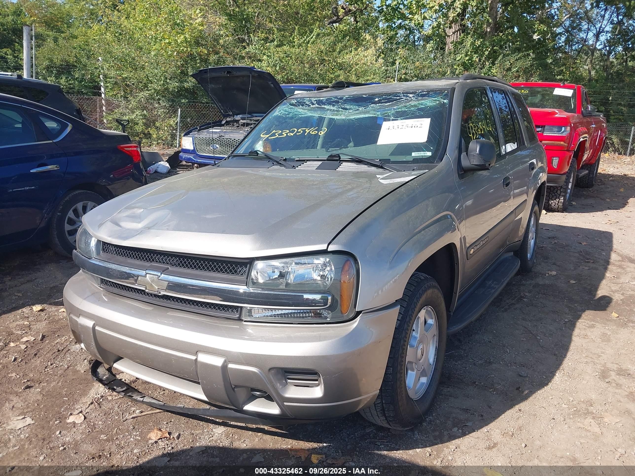 2003 Chevrolet Trailblazer Ls Silver vin: 1GNDT13S832351203