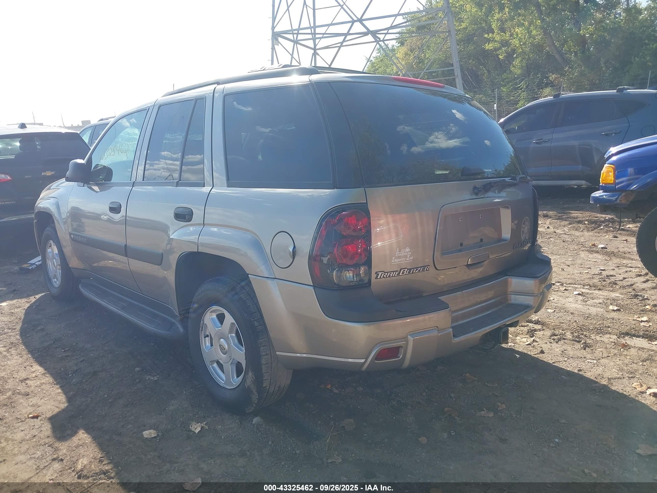 2003 Chevrolet Trailblazer Ls Silver vin: 1GNDT13S832351203