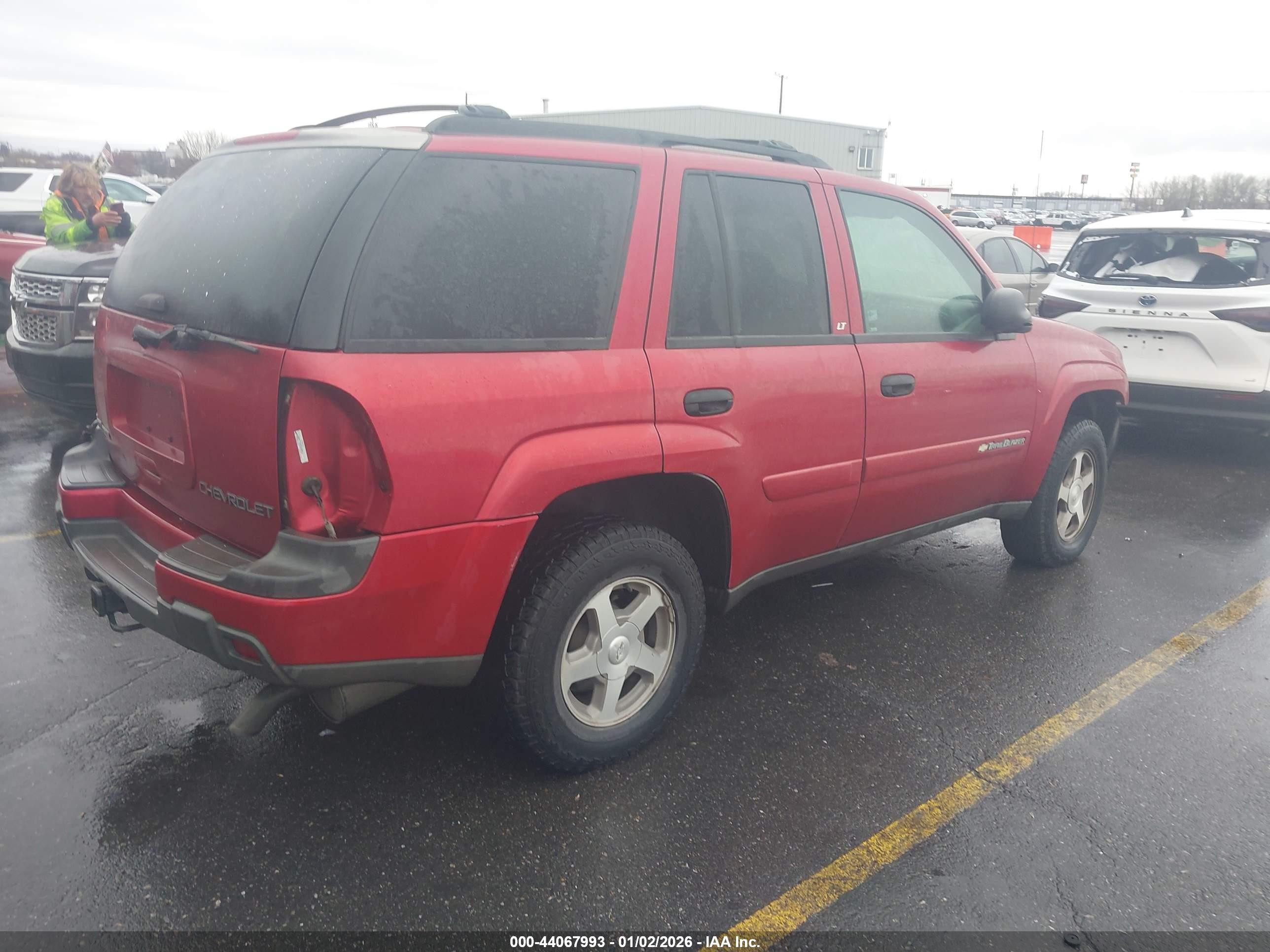 2003 Chevrolet Trailblazer Lt Red vin: 1GNDT13S832395914