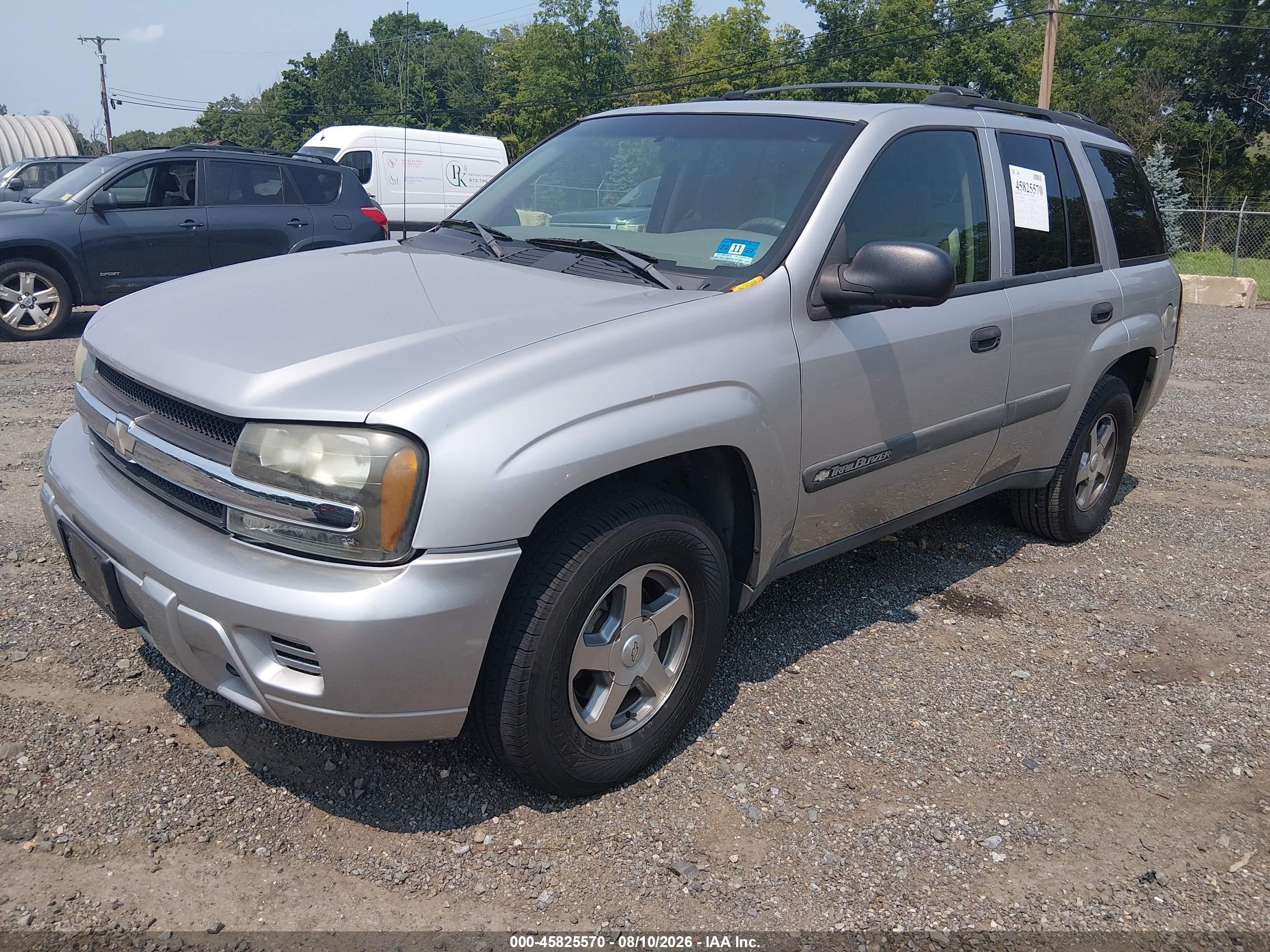 2004 Chevrolet Trailblazer Ls Silver vin: 1GNDT13S842223884