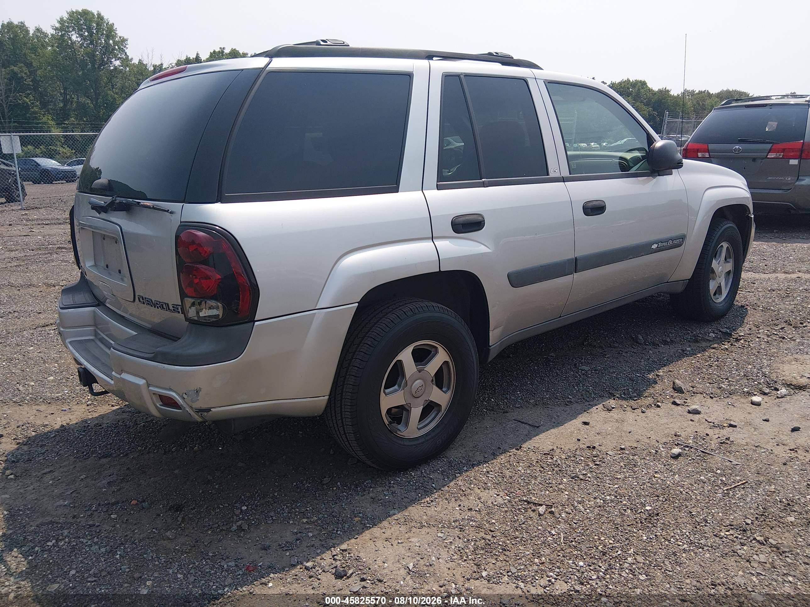 2004 Chevrolet Trailblazer Ls Silver vin: 1GNDT13S842223884