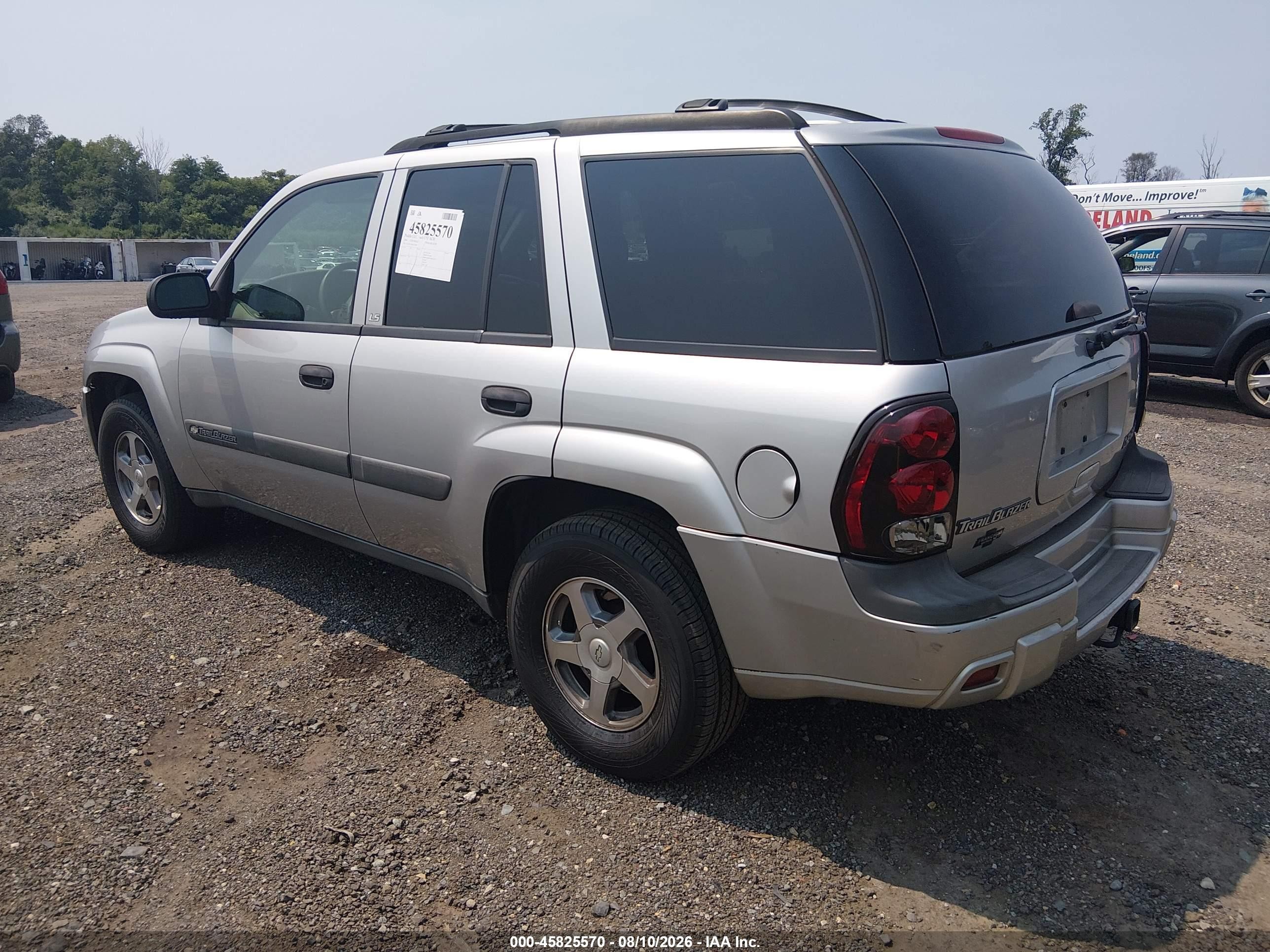 2004 Chevrolet Trailblazer Ls Silver vin: 1GNDT13S842223884