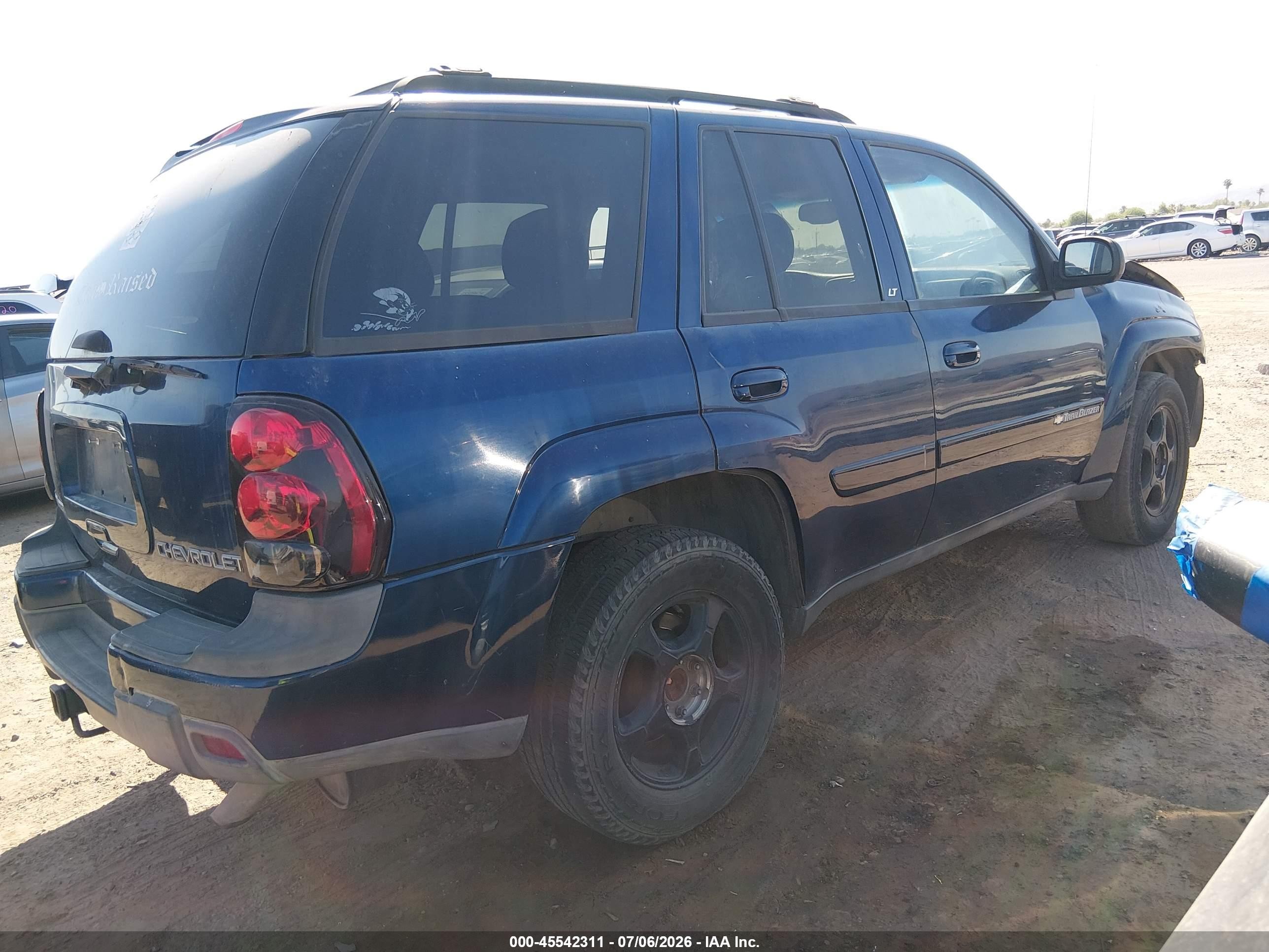 2004 Chevrolet Trailblazer Lt Dark Blue vin: 1GNDT13S842227580