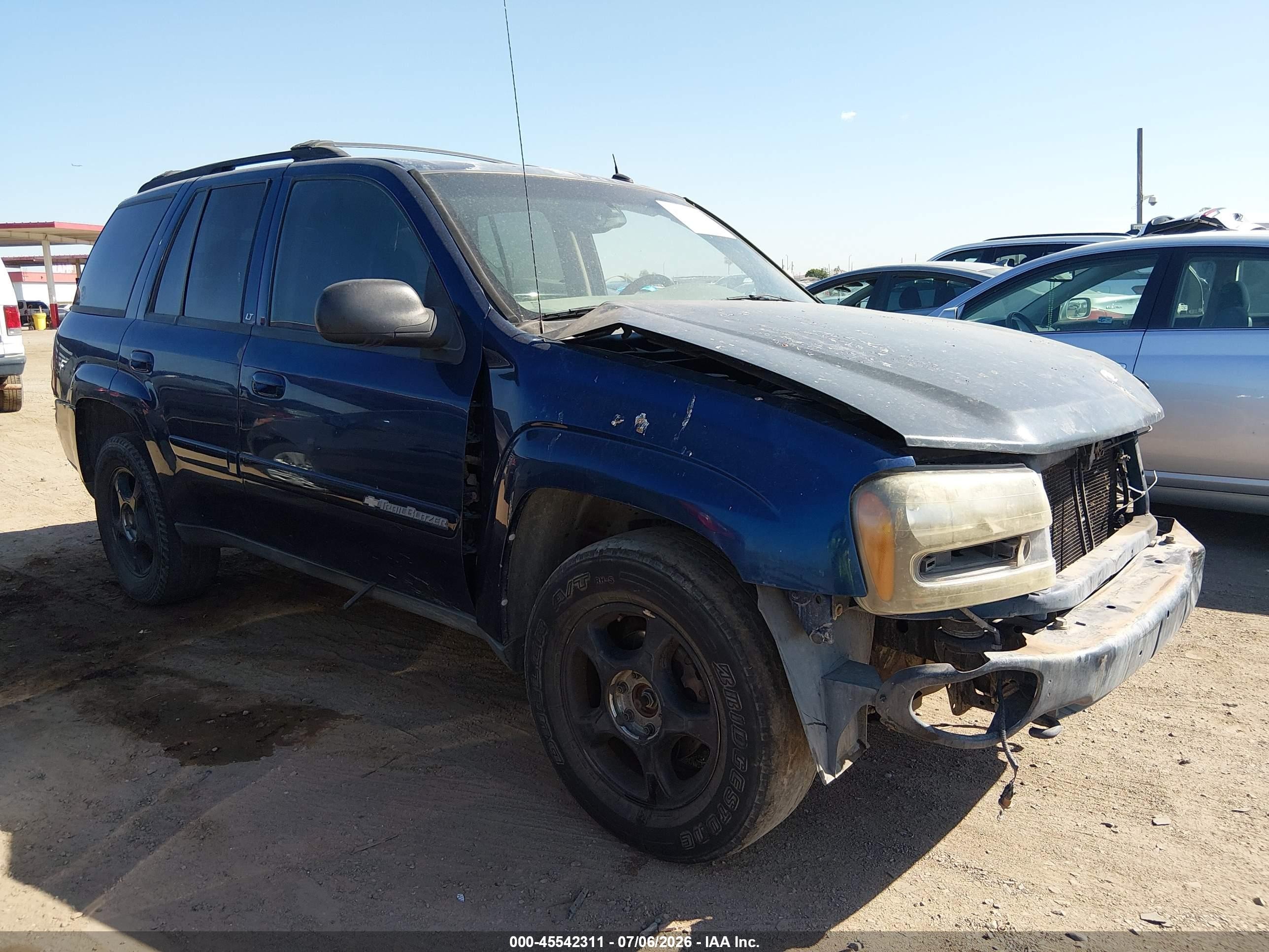 2004 Chevrolet Trailblazer Lt Dark Blue vin: 1GNDT13S842227580