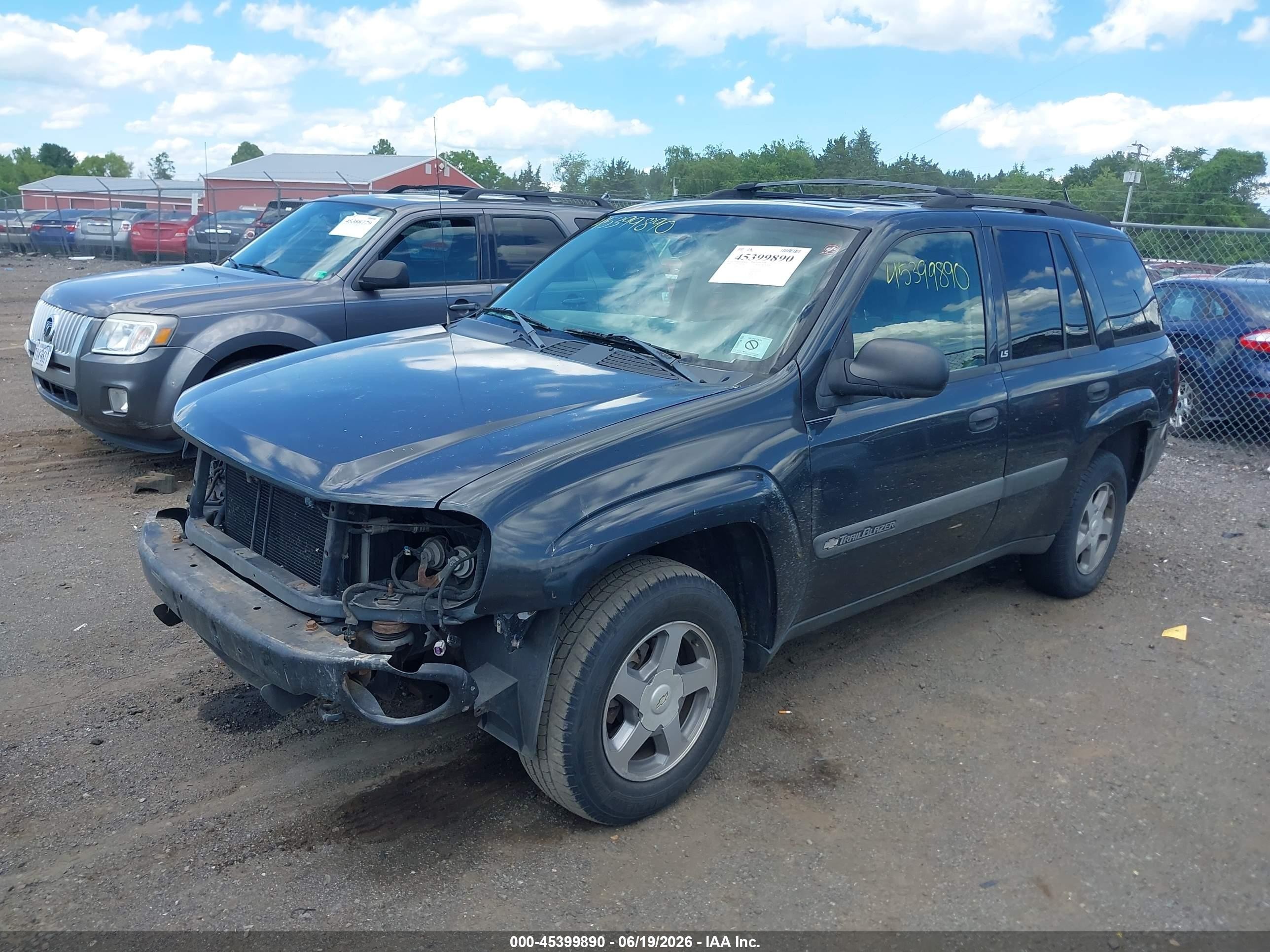 2004 Chevrolet Trailblazer Ls Gray vin: 1GNDT13S842331776
