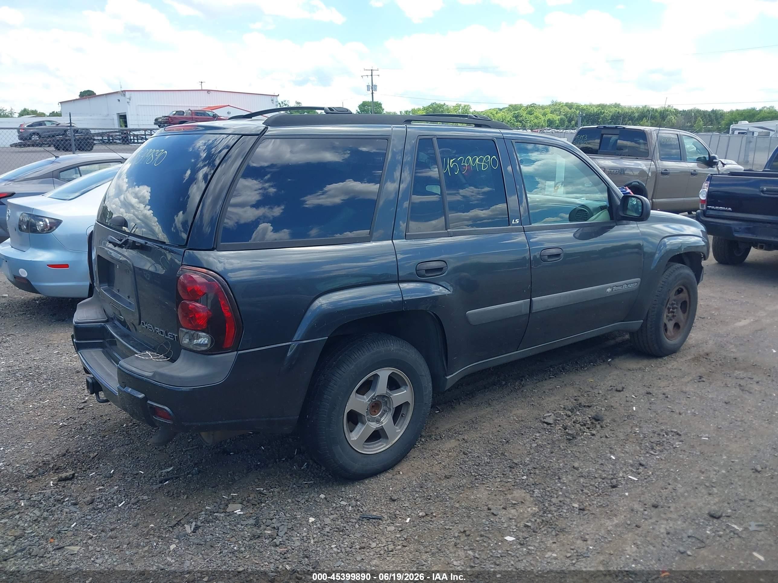 2004 Chevrolet Trailblazer Ls Gray vin: 1GNDT13S842331776
