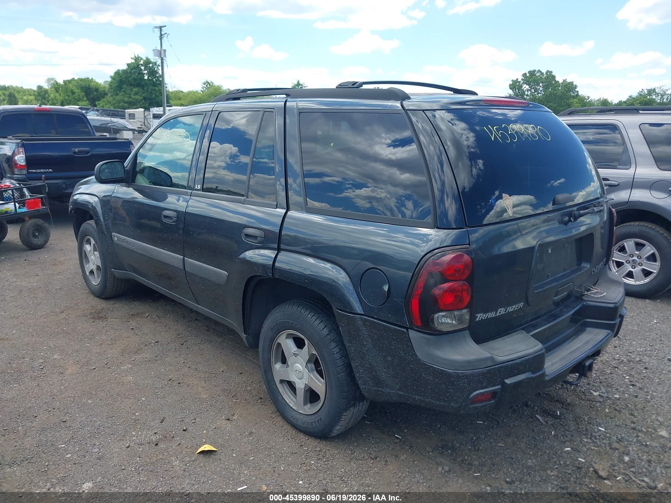 2004 Chevrolet Trailblazer Ls Gray vin: 1GNDT13S842331776