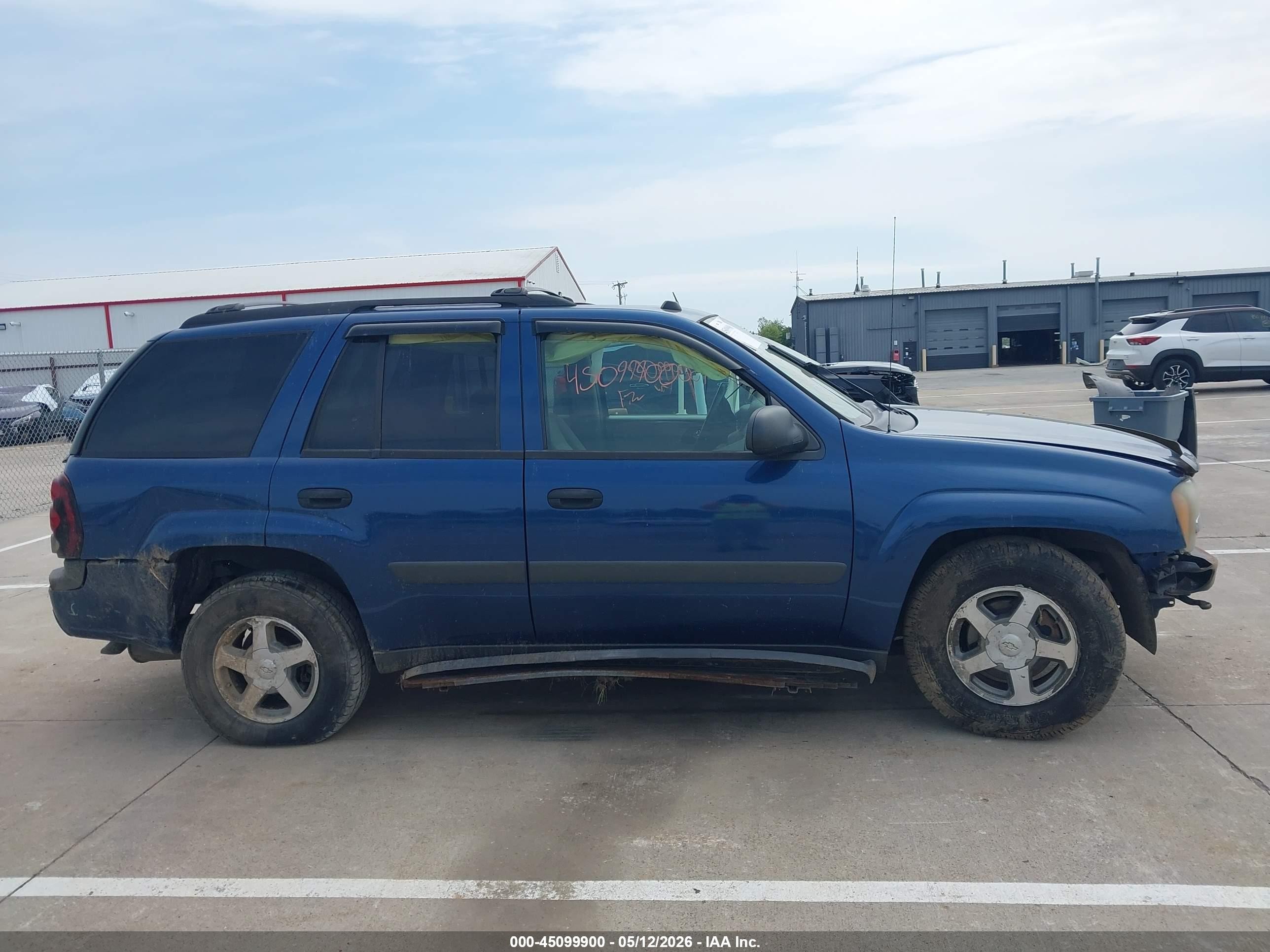2005 Chevrolet Trailblazer Ls Blue vin: 1GNDT13S852184148