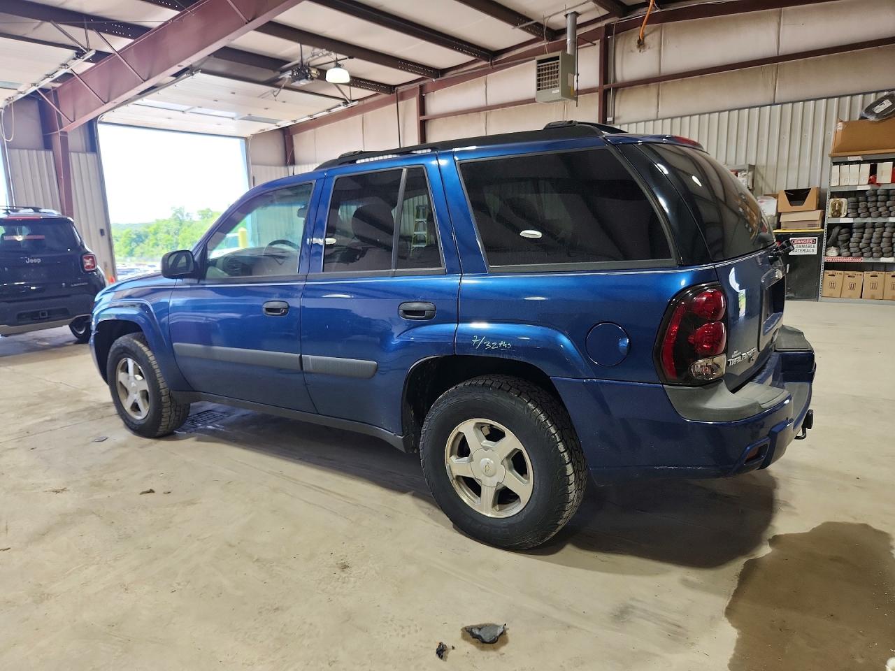 2005 Chevrolet Trailblazer Ls Blue vin: 1GNDT13S852333285