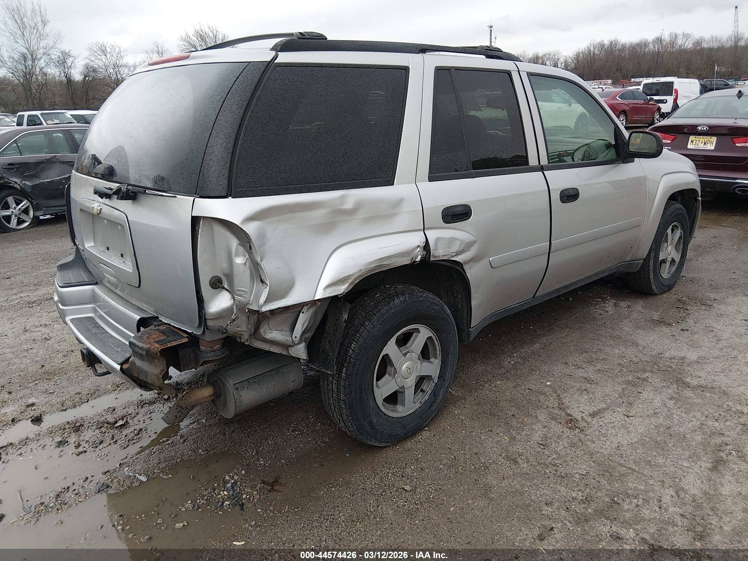 2006 Chevrolet Trailblazer Ls Silver vin: 1GNDT13S862158151