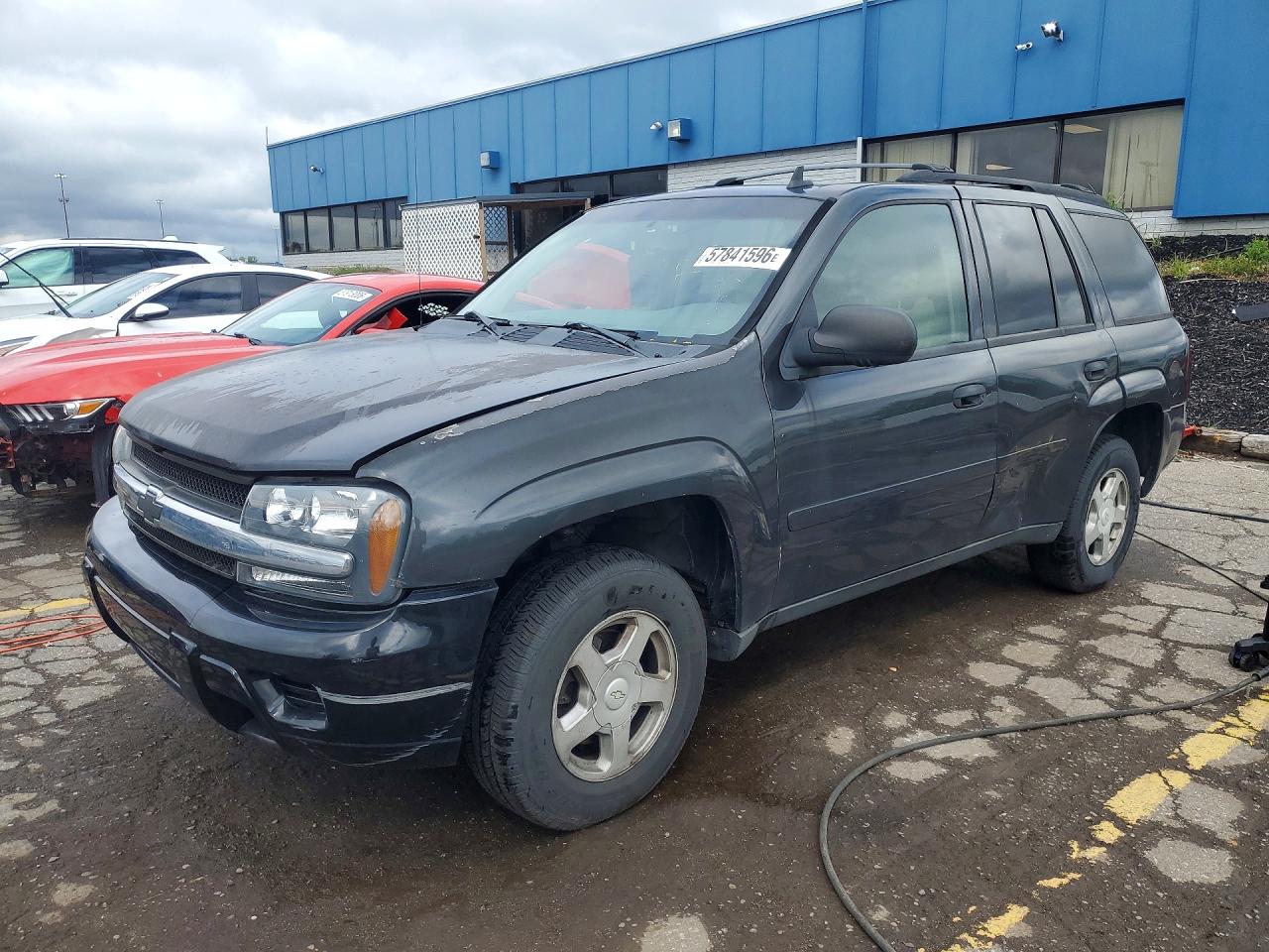 2006 Chevrolet Trailblazer Ls Gray vin: 1GNDT13S862160563