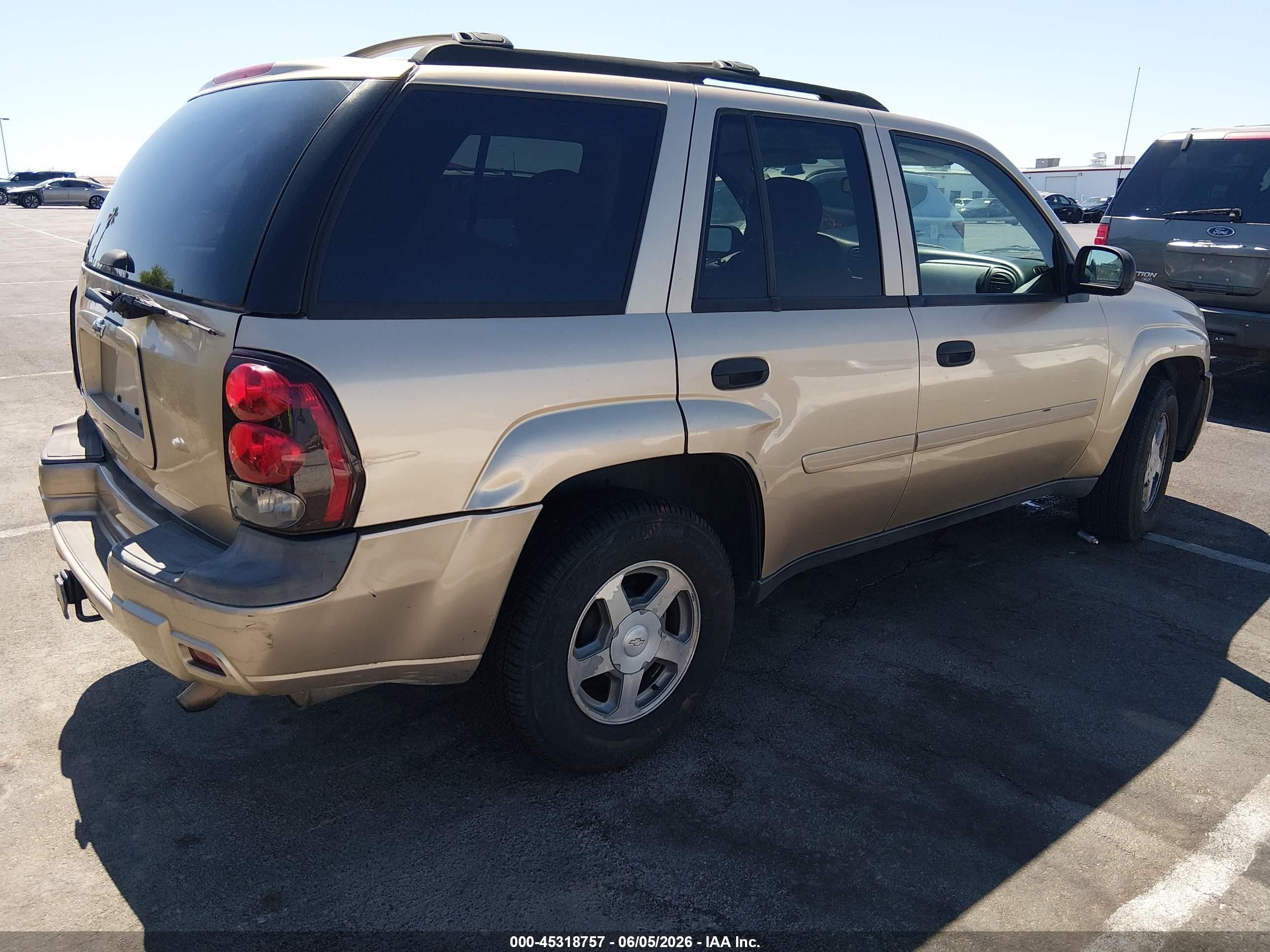 2006 Chevrolet Trailblazer Ls Champagne vin: 1GNDT13S862203380