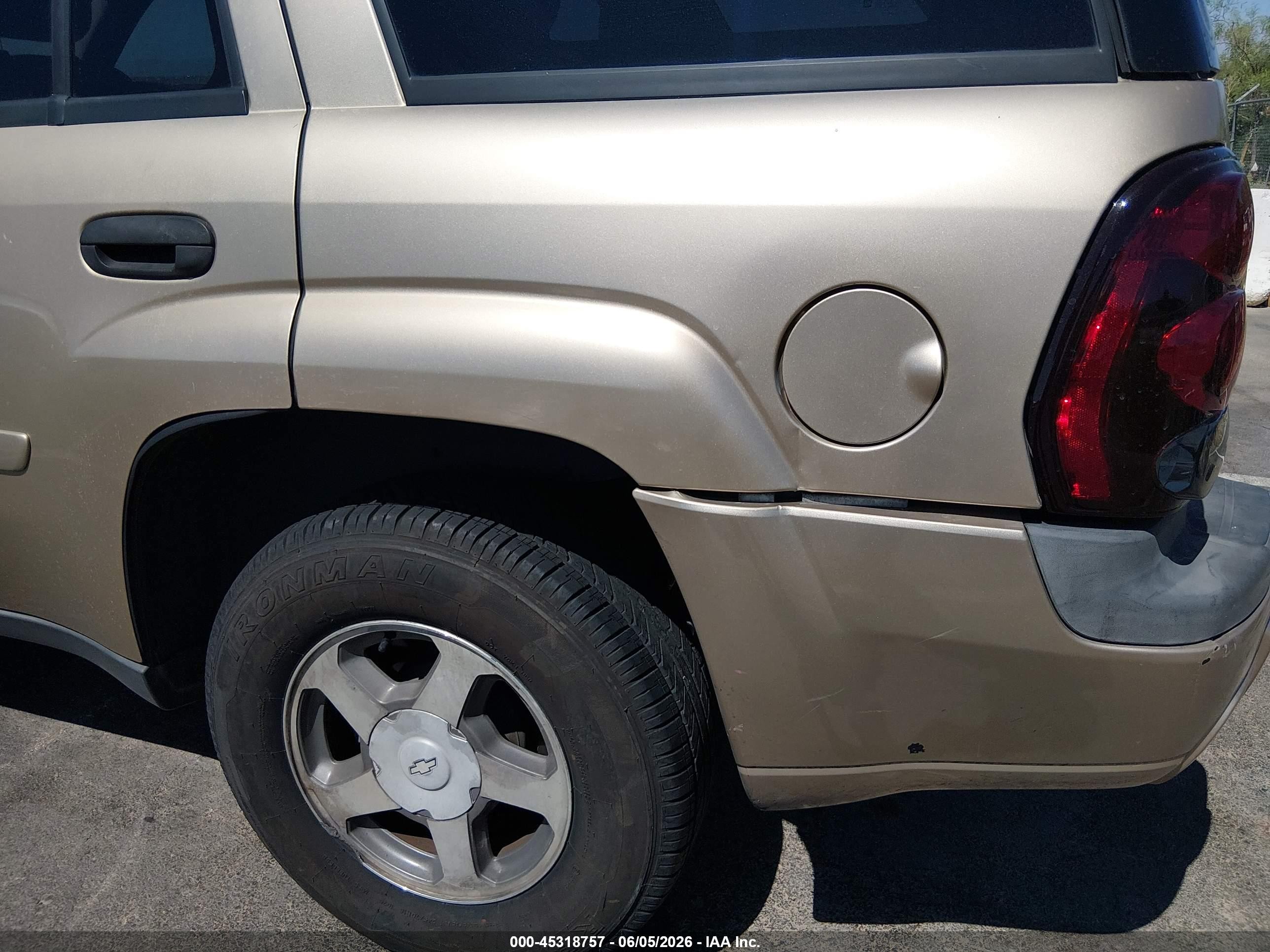 2006 Chevrolet Trailblazer Ls Champagne vin: 1GNDT13S862203380