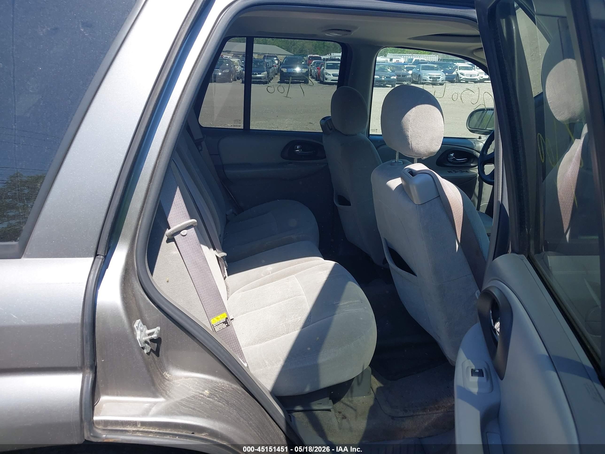 2006 Chevrolet Trailblazer Ls Gray vin: 1GNDT13S862206327