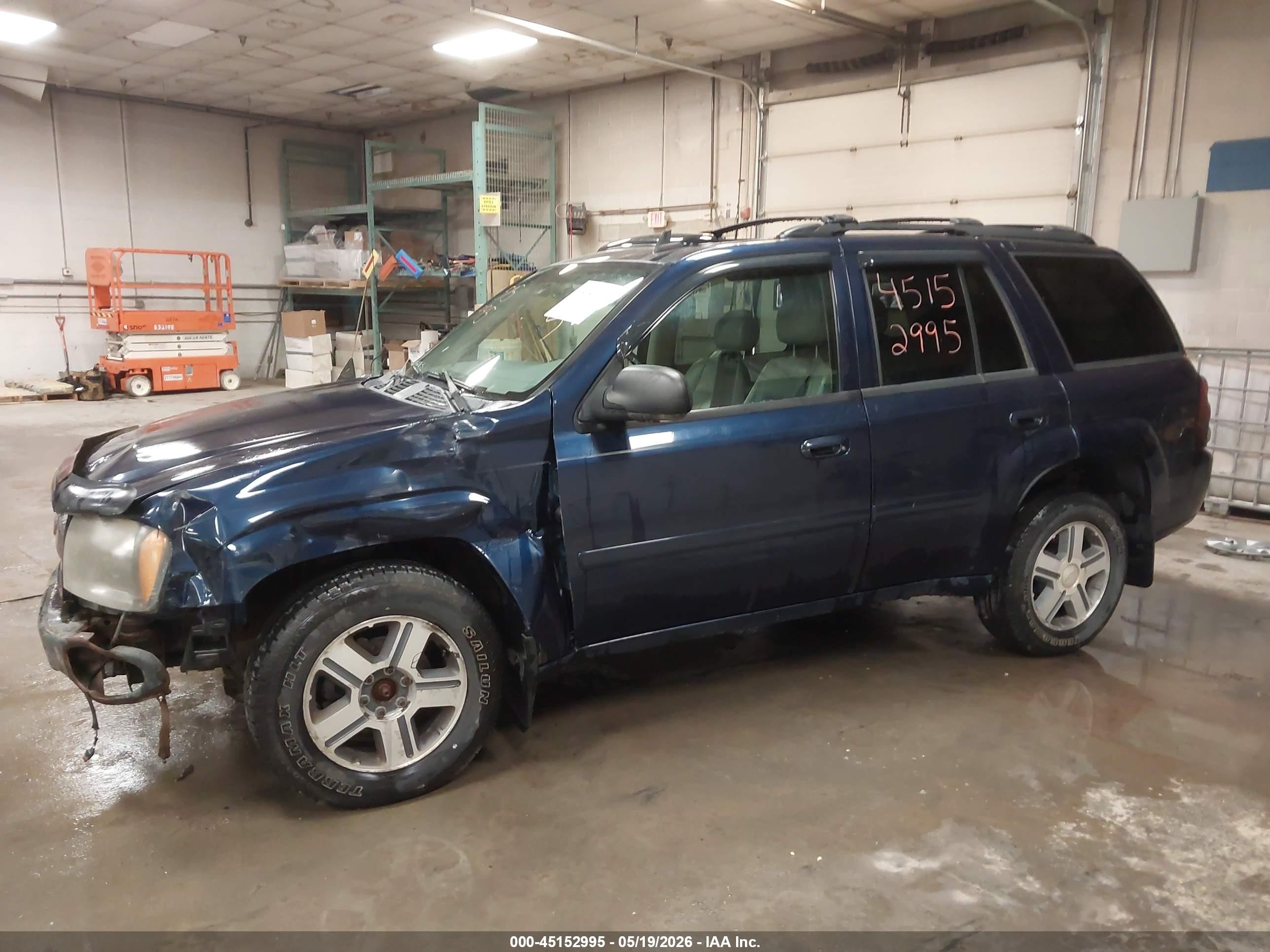 2007 Chevrolet Trailblazer Lt Blue vin: 1GNDT13S872218883