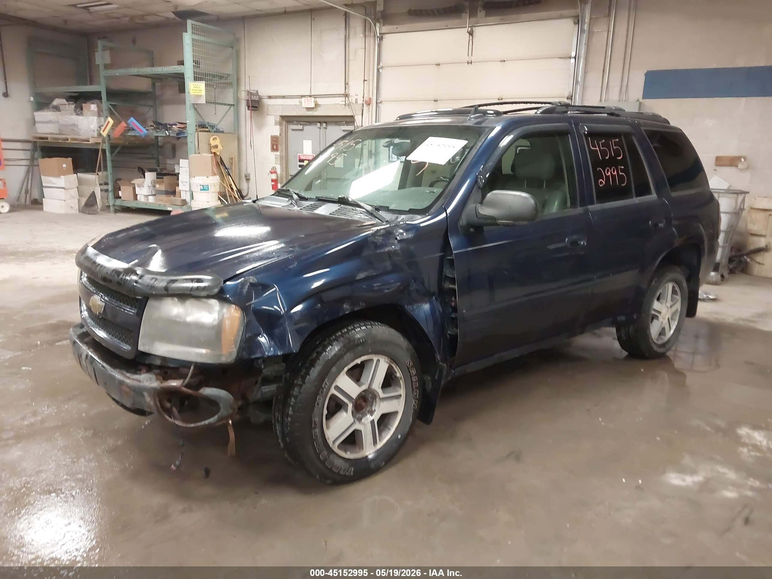 2007 Chevrolet Trailblazer Lt Blue vin: 1GNDT13S872218883