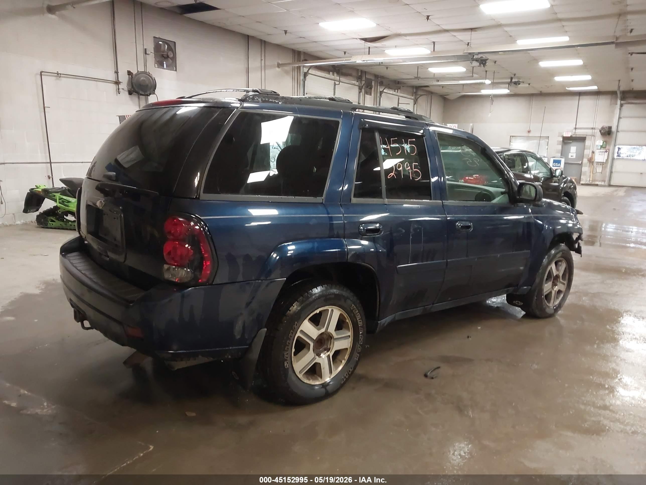 2007 Chevrolet Trailblazer Lt Blue vin: 1GNDT13S872218883