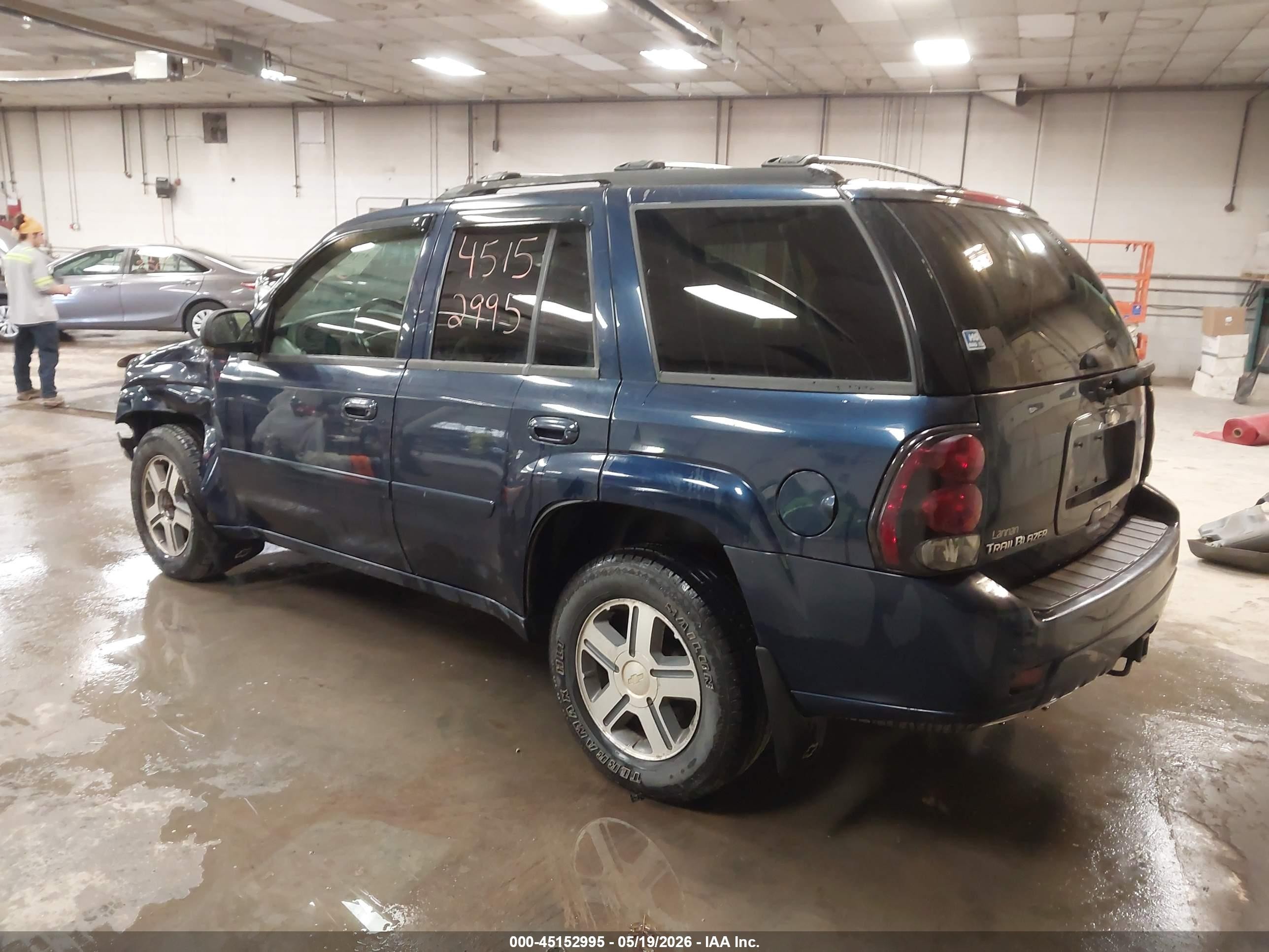 2007 Chevrolet Trailblazer Lt Blue vin: 1GNDT13S872218883
