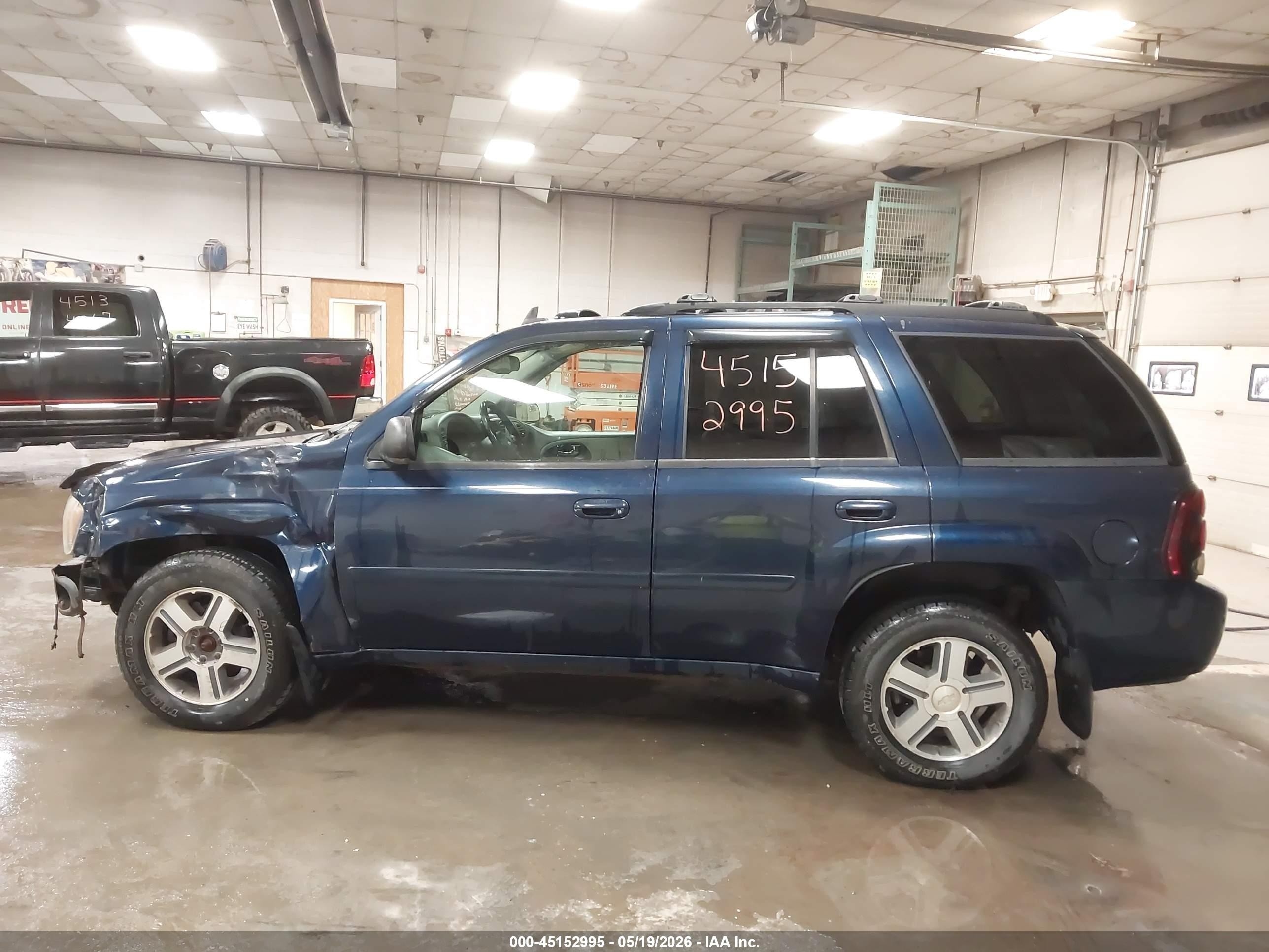 2007 Chevrolet Trailblazer Lt Blue vin: 1GNDT13S872218883