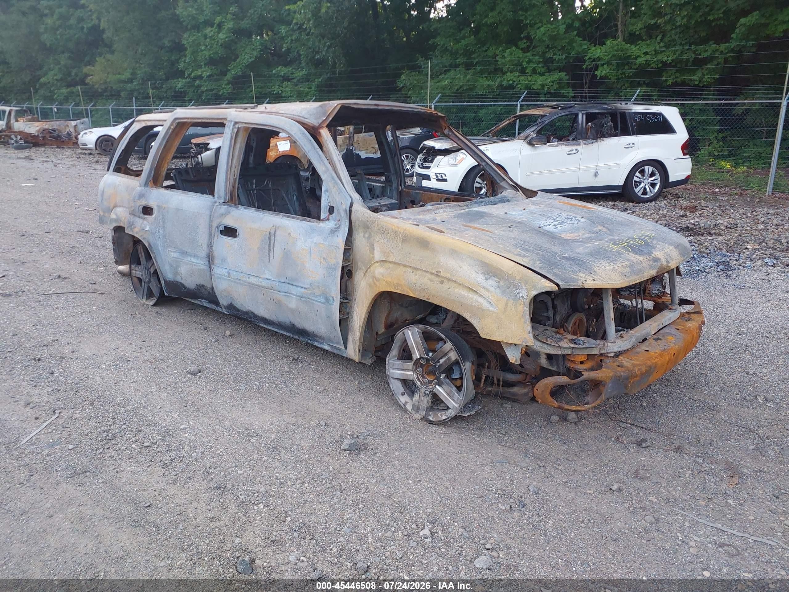 2008 Chevrolet Trailblazer Lt Черный vin: 1GNDT13S882145273