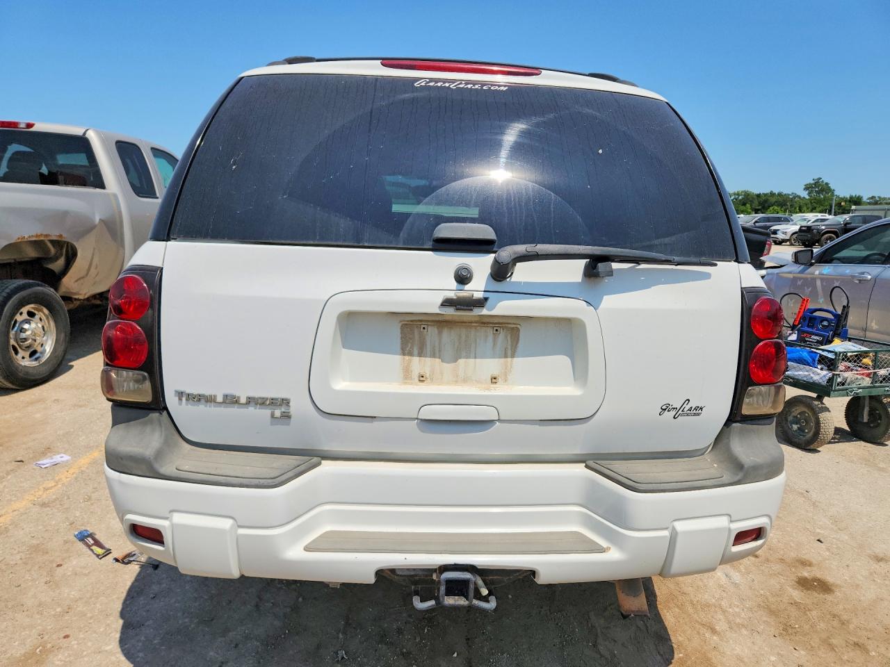 2008 Chevrolet Trailblazer Ls White vin: 1GNDT13S882237046