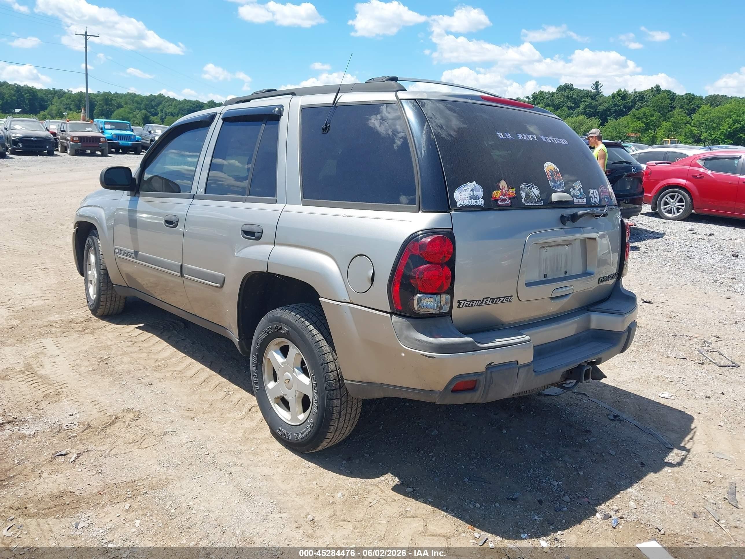 2002 Chevrolet Trailblazer Lt Champagne vin: 1GNDT13S922134046