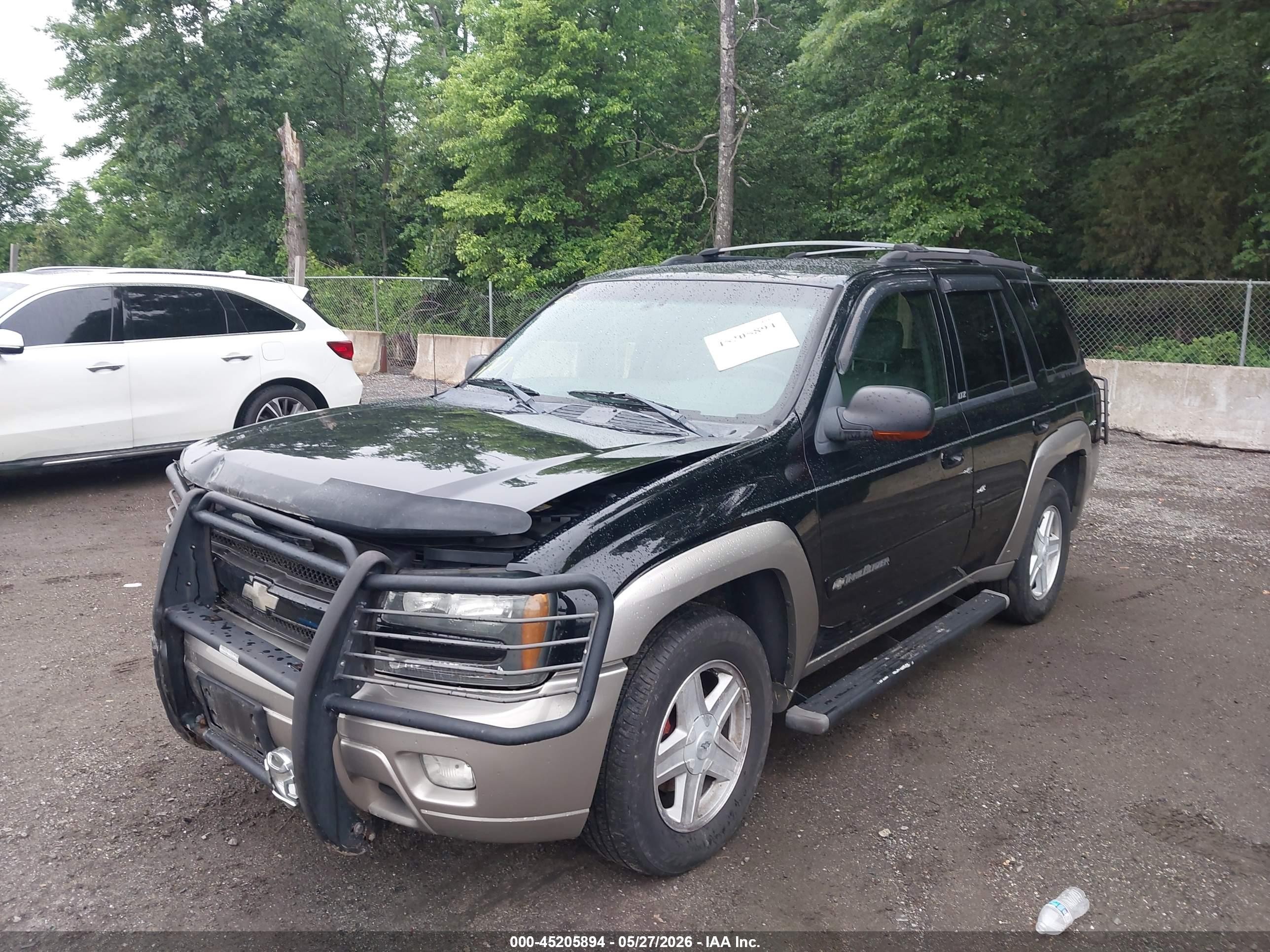 2002 Chevrolet Trailblazer Ltz Black vin: 1GNDT13S922396875
