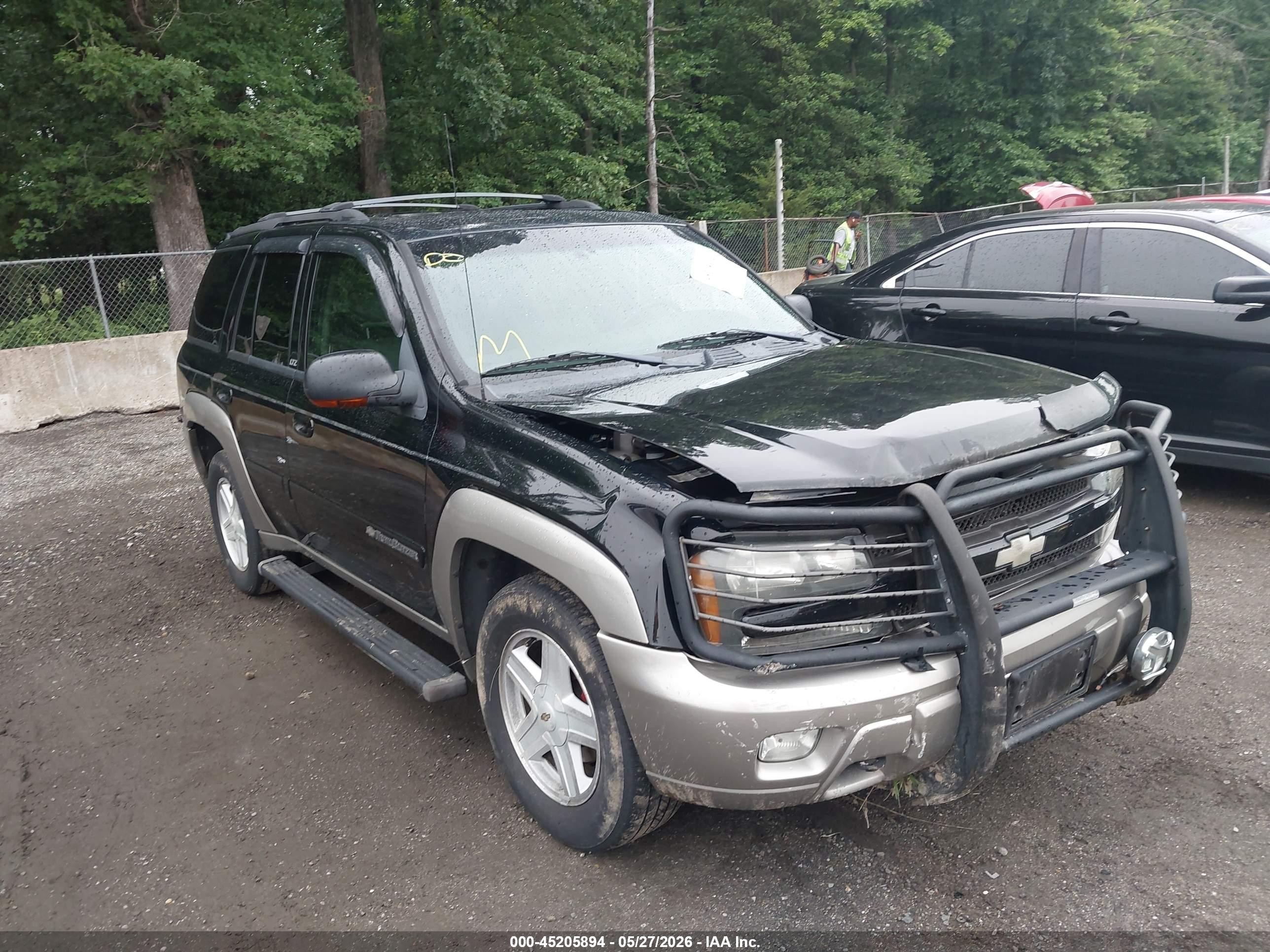 2002 Chevrolet Trailblazer Ltz Black vin: 1GNDT13S922396875