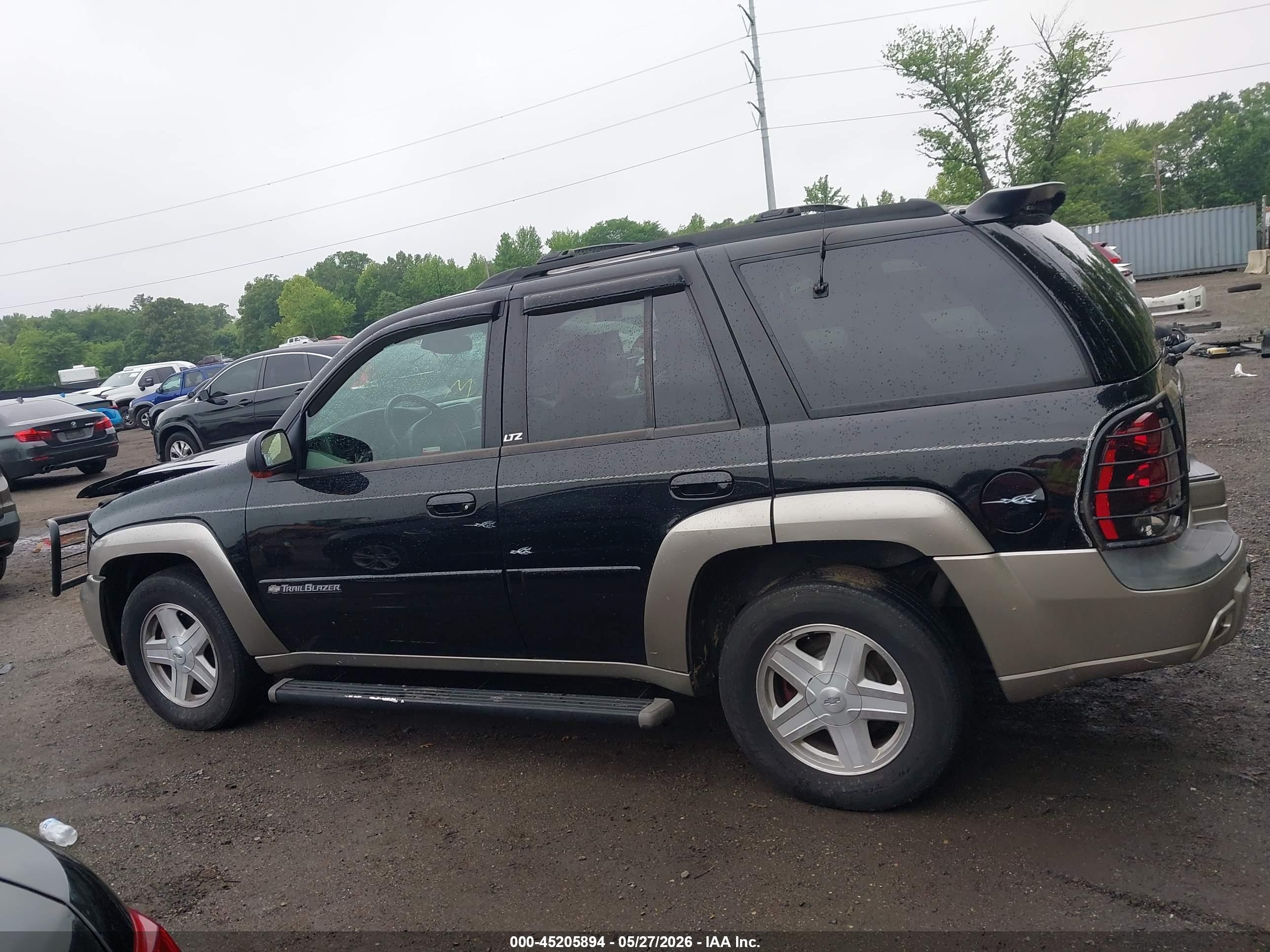 2002 Chevrolet Trailblazer Ltz Black vin: 1GNDT13S922396875