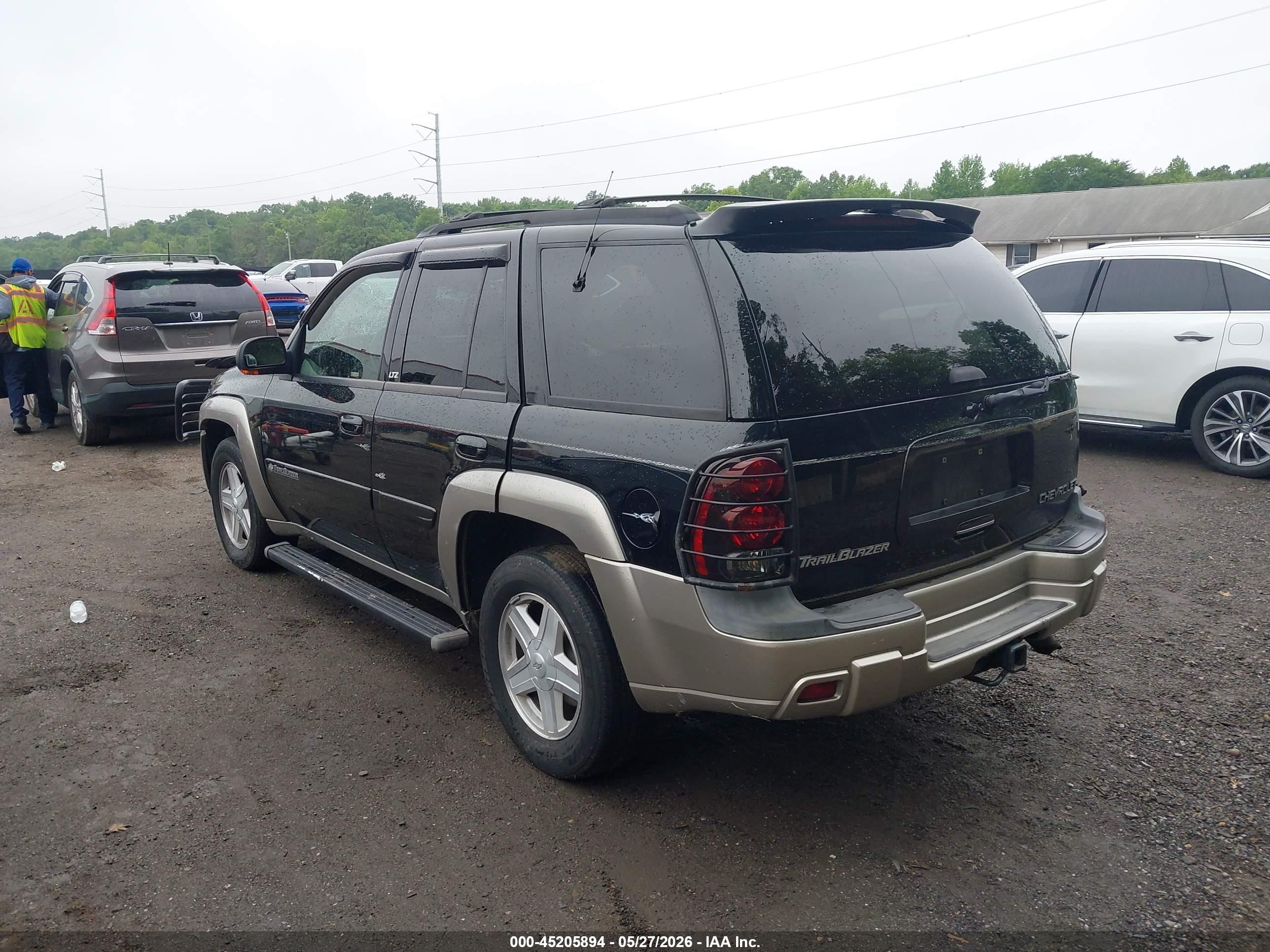 2002 Chevrolet Trailblazer Ltz Black vin: 1GNDT13S922396875