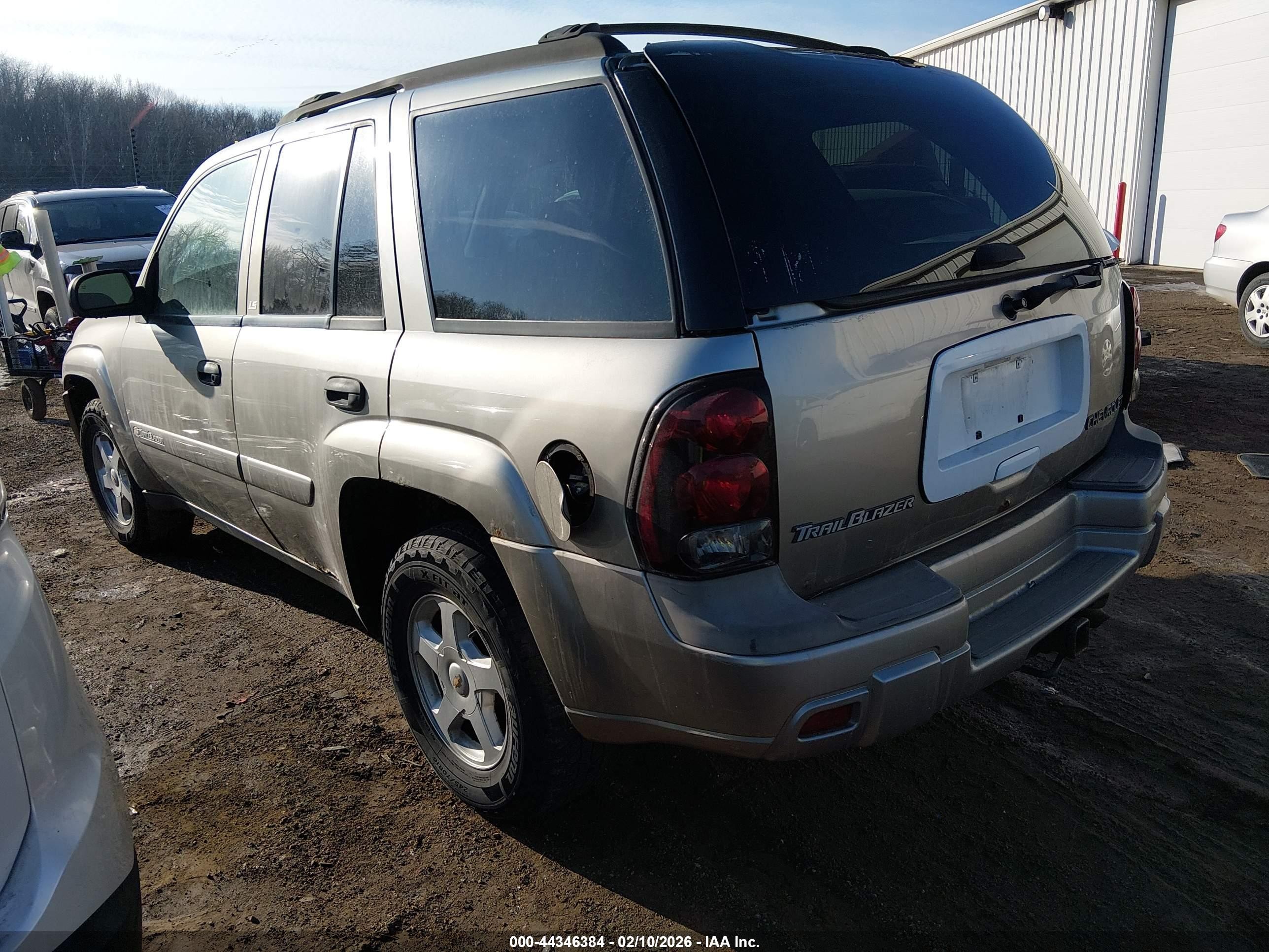 2002 Chevrolet Trailblazer Ls Gray vin: 1GNDT13S922497320