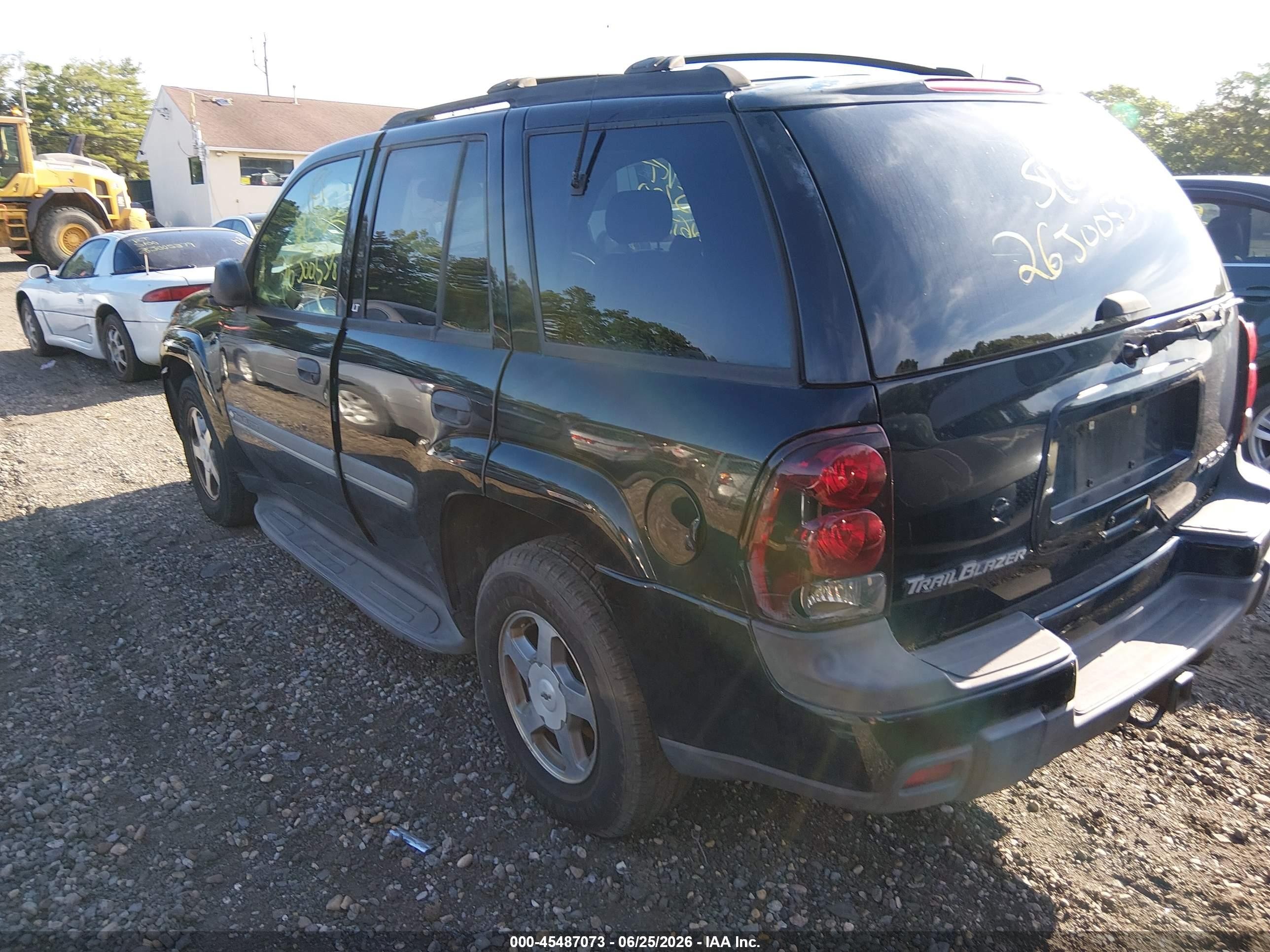 2002 Chevrolet Trailblazer Lt Black vin: 1GNDT13S922512303