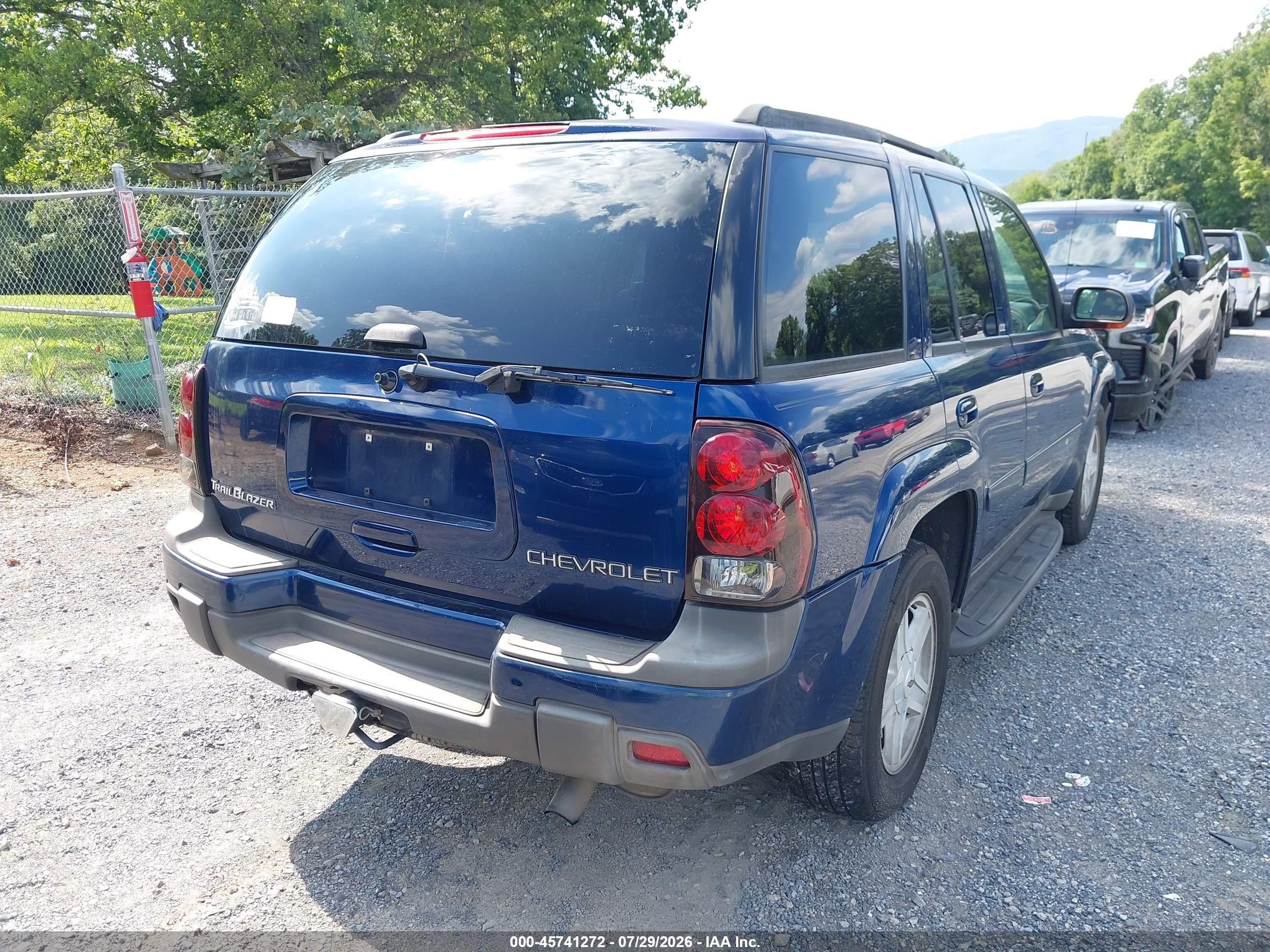 2003 Chevrolet Trailblazer Ltz Синий vin: 1GNDT13S932277631