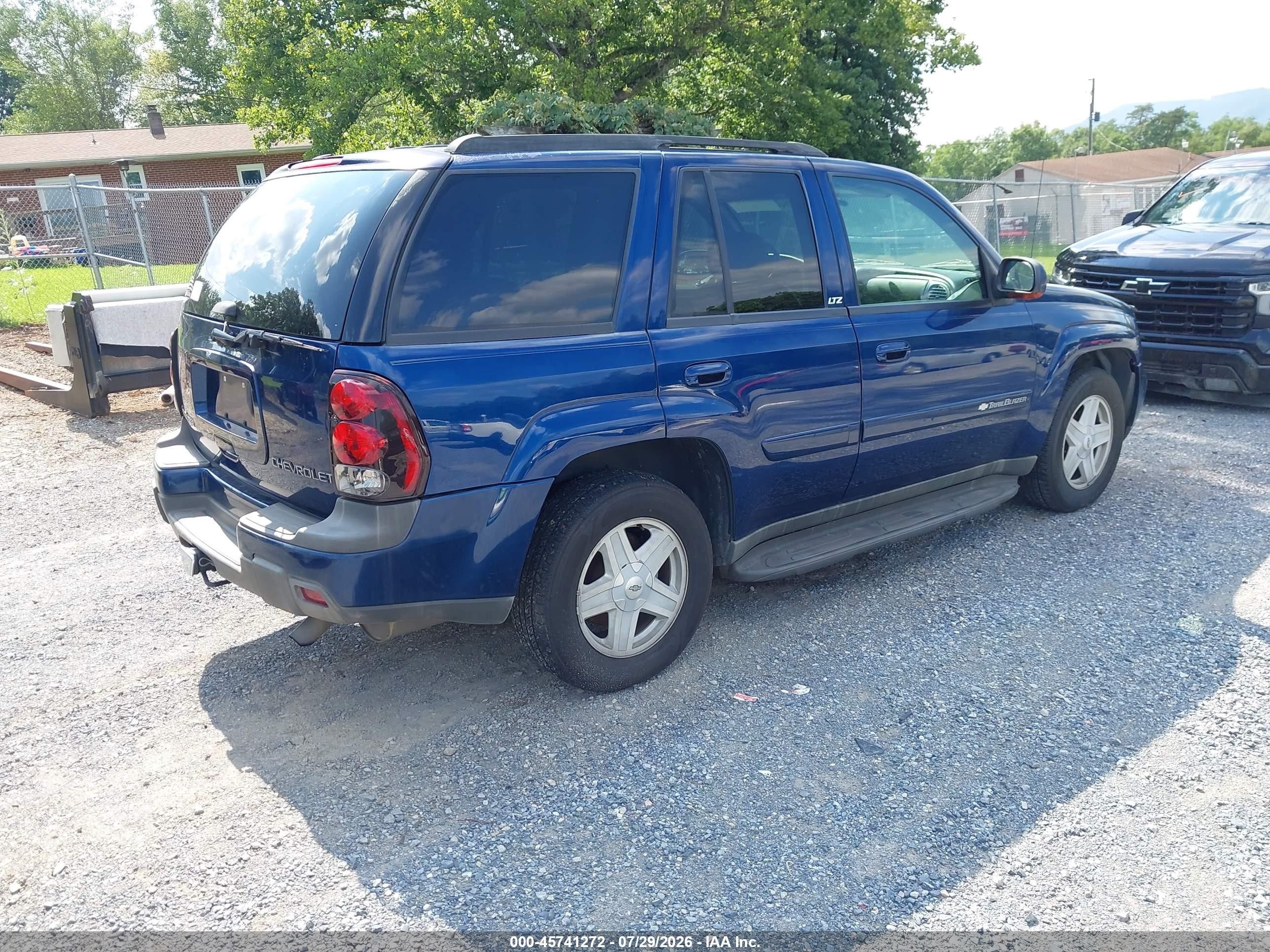 2003 Chevrolet Trailblazer Ltz Синий vin: 1GNDT13S932277631