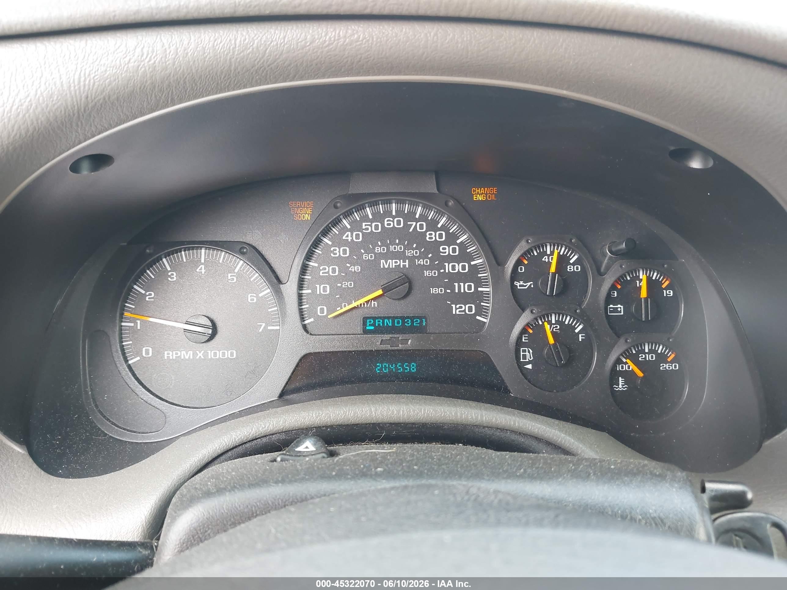 2003 Chevrolet Trailblazer Ls Gray vin: 1GNDT13S932300566