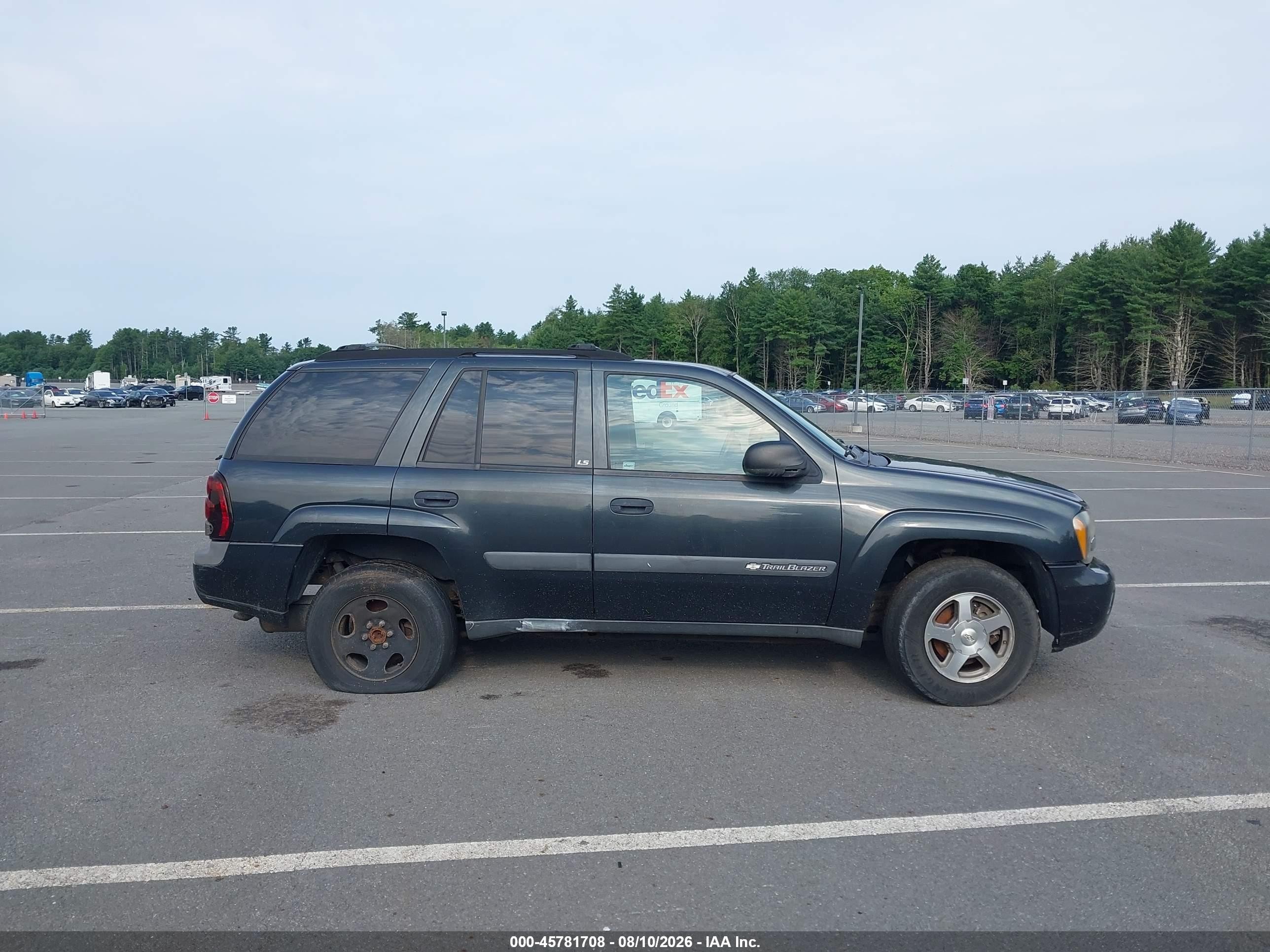 2004 Chevrolet Trailblazer Ls Gray vin: 1GNDT13S942420529