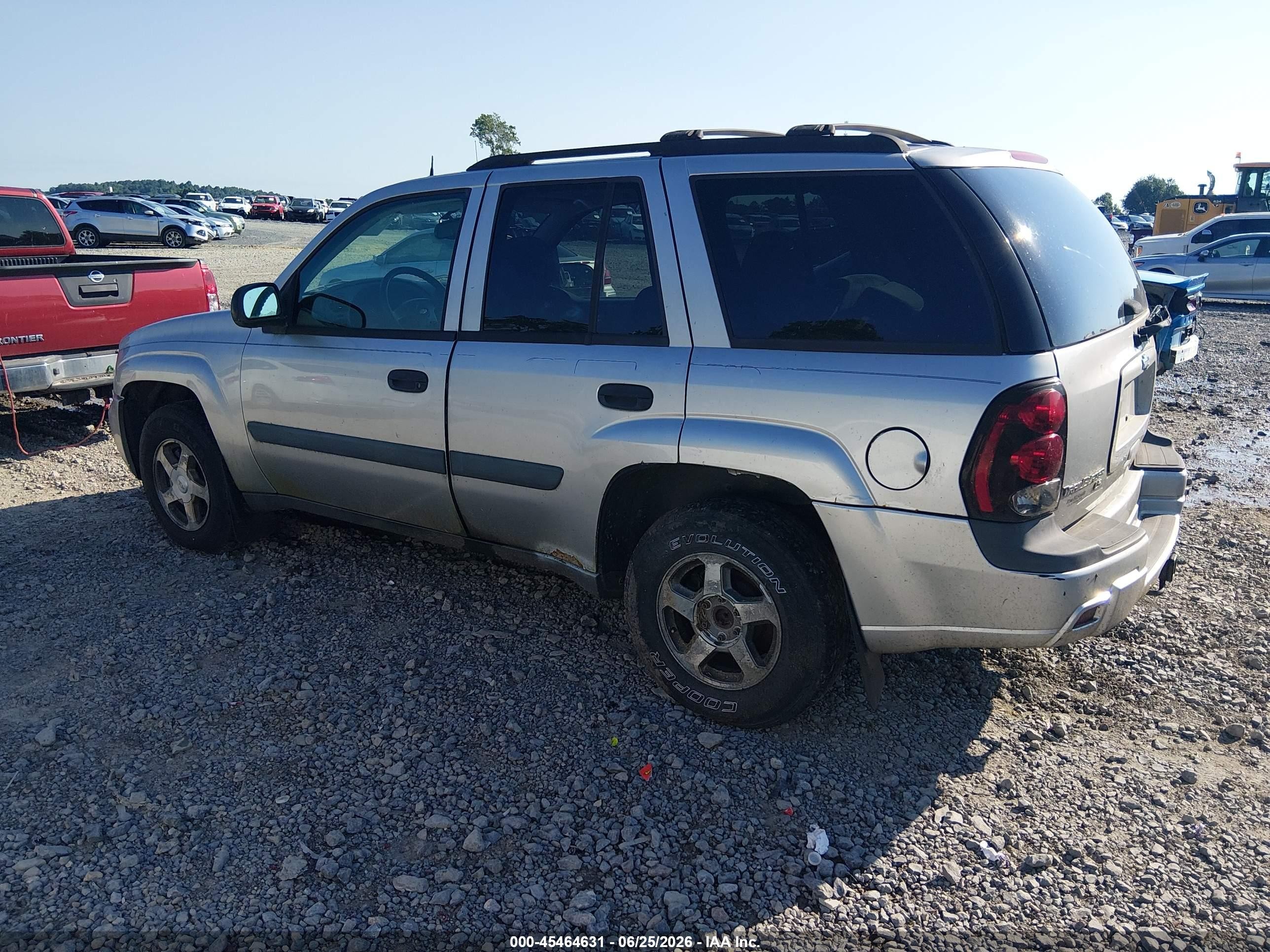 2005 Chevrolet Trailblazer Ls Silver vin: 1GNDT13S952192145