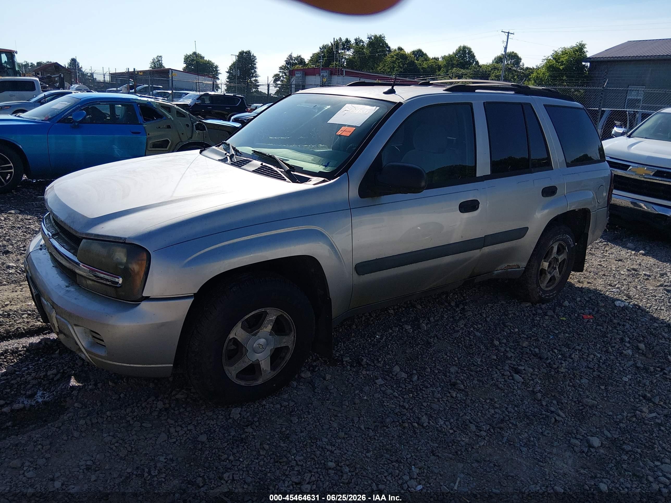 2005 Chevrolet Trailblazer Ls Silver vin: 1GNDT13S952192145