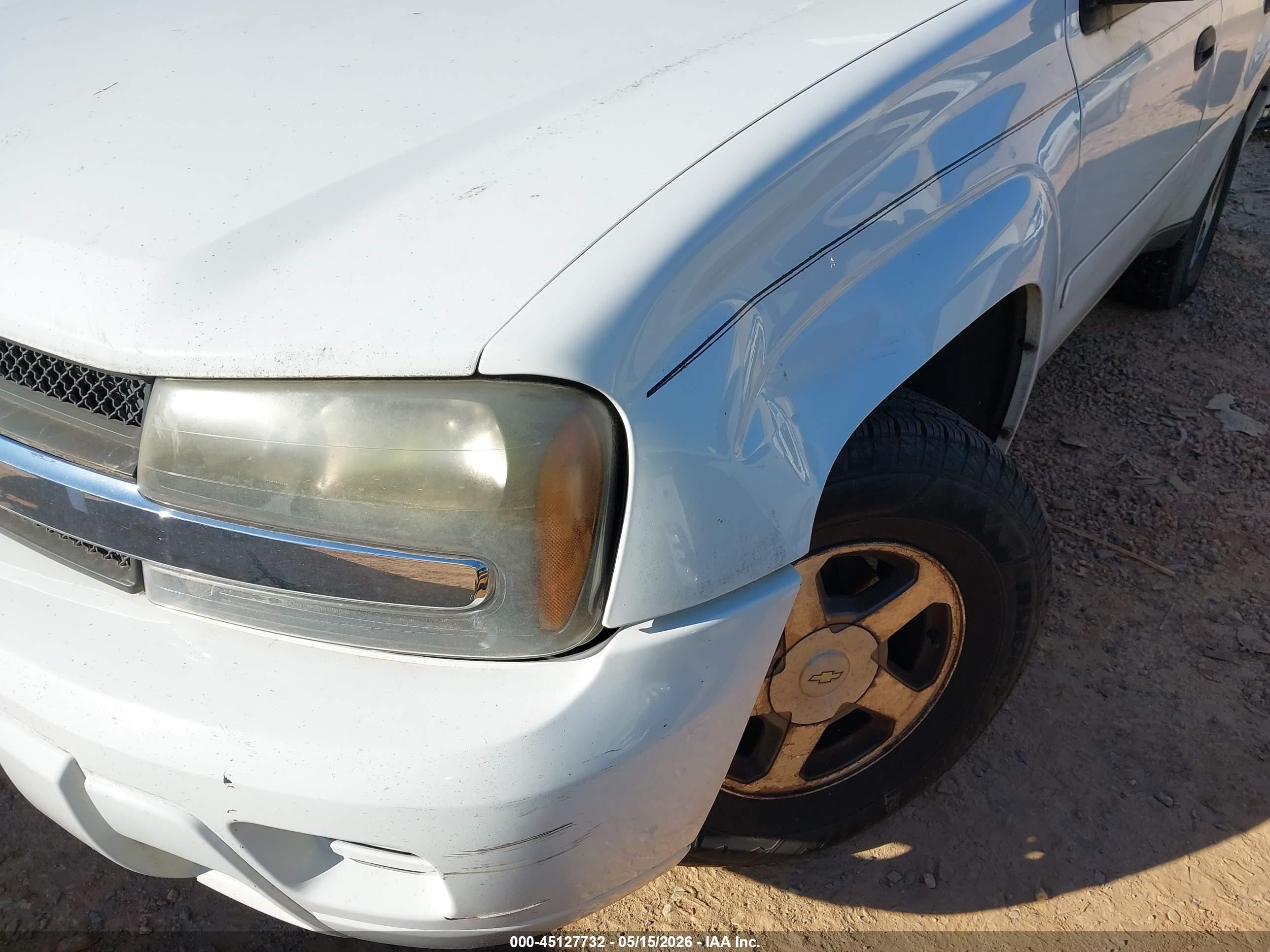 2006 Chevrolet Trailblazer Ls White vin: 1GNDT13S962171507