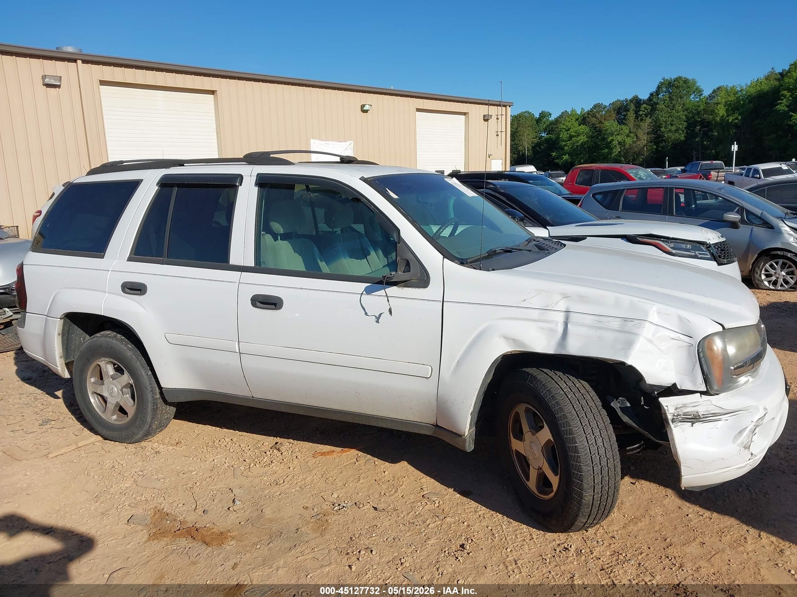 2006 Chevrolet Trailblazer Ls White vin: 1GNDT13S962171507