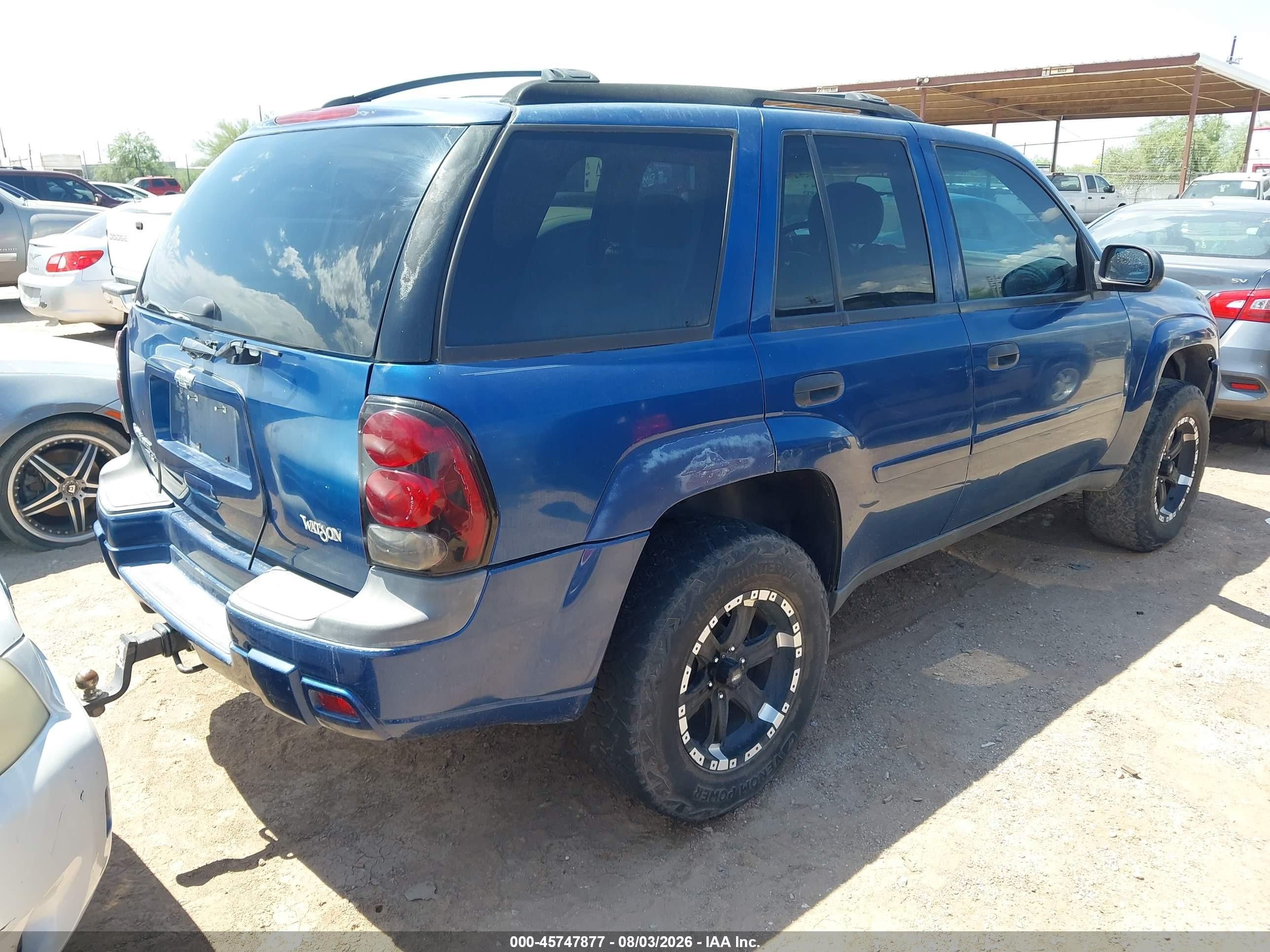 2006 Chevrolet Trailblazer Ls Blue vin: 1GNDT13S962205879