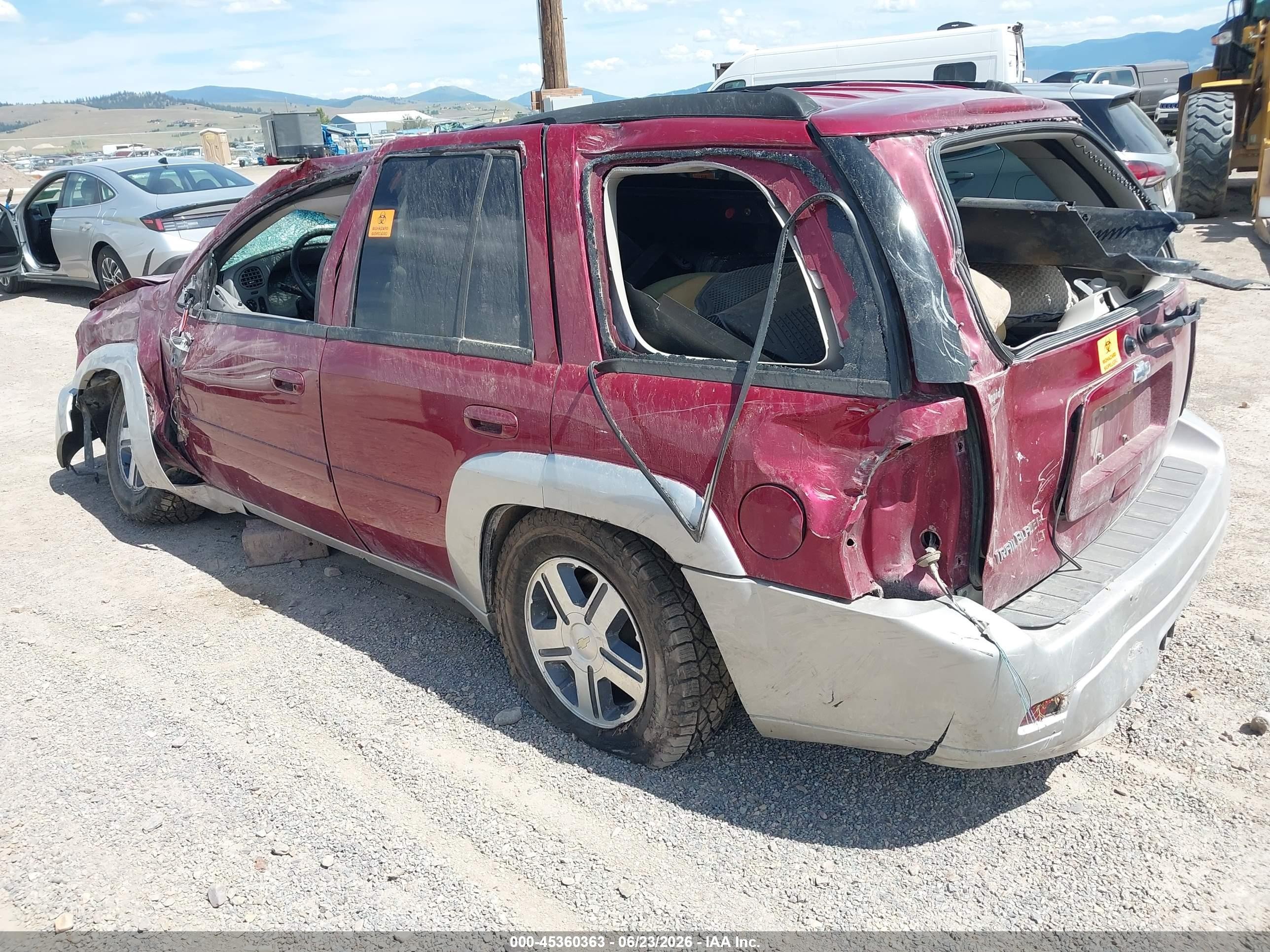 2006 Chevrolet Trailblazer Lt Красный vin: 1GNDT13S962213299