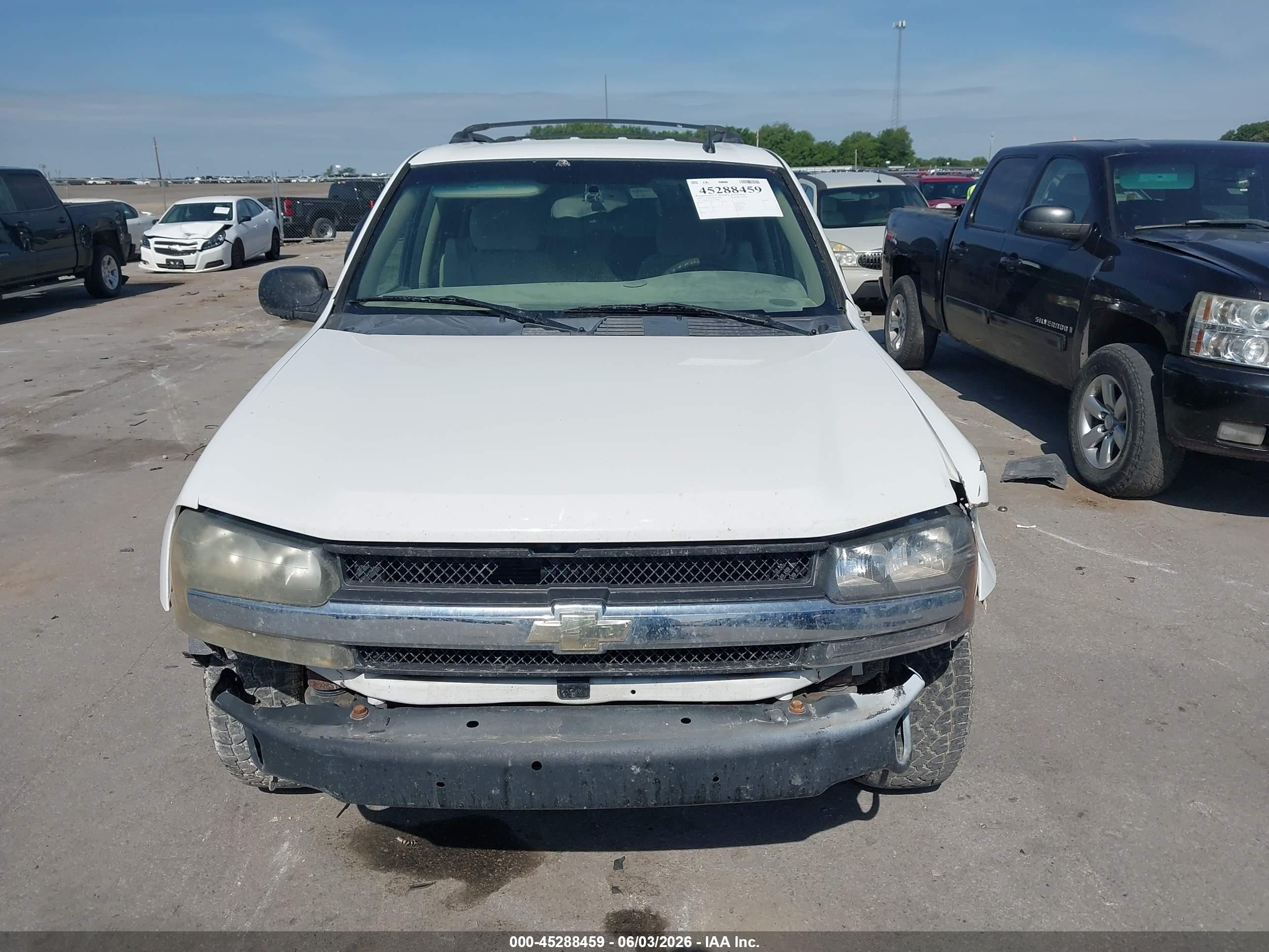 2007 Chevrolet Trailblazer Ls White vin: 1GNDT13S972178068
