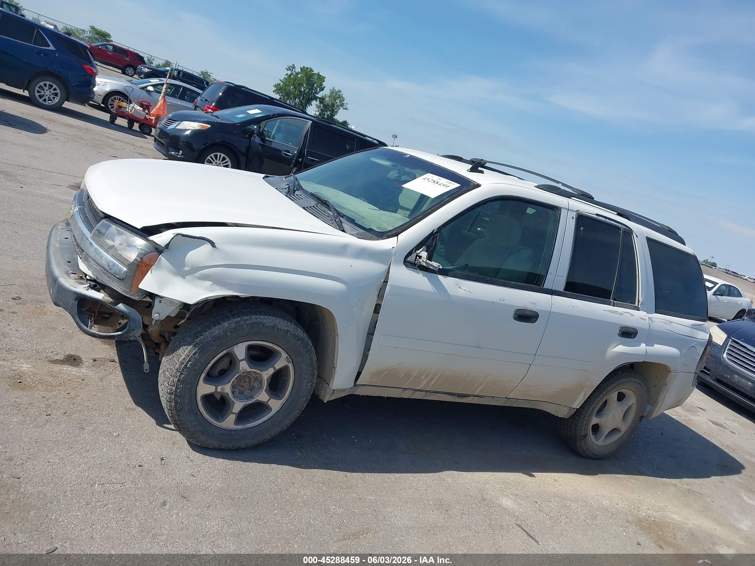 2007 Chevrolet Trailblazer Ls White vin: 1GNDT13S972178068