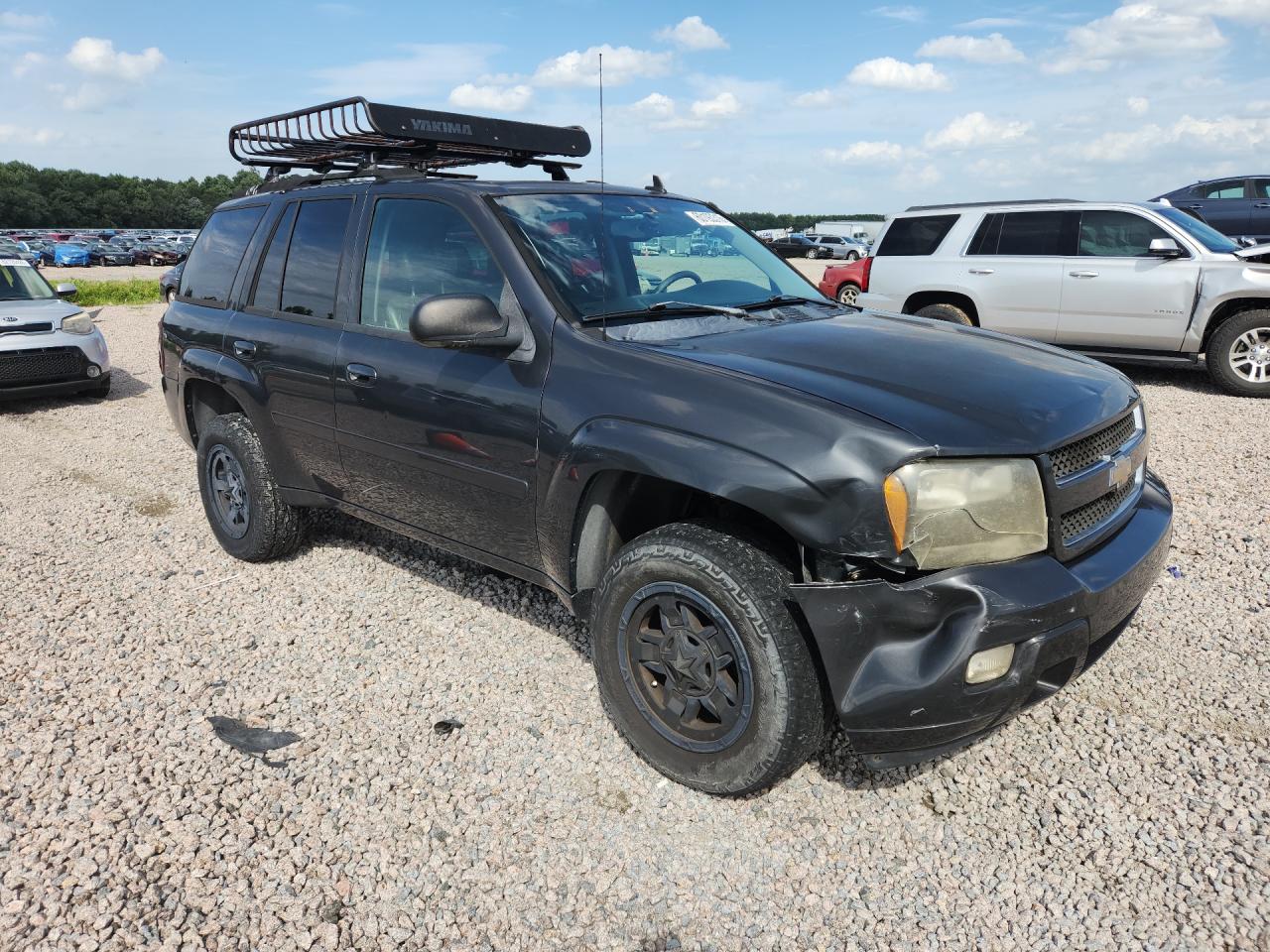 2007 Chevrolet Trailblazer Ls Gray vin: 1GNDT13S972235451