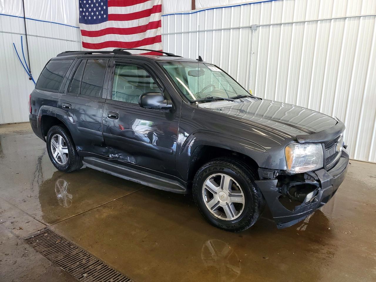 2007 Chevrolet Trailblazer Ls Gray vin: 1GNDT13S972249852
