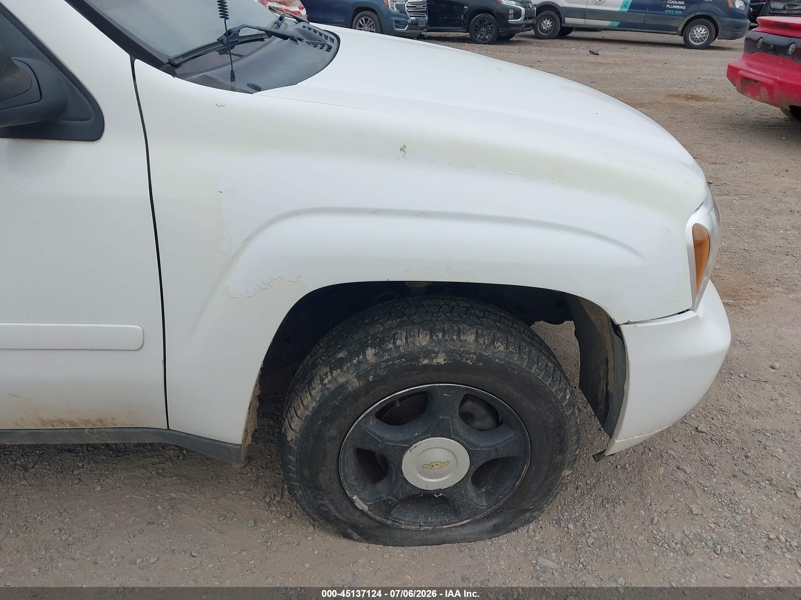 2008 Chevrolet Trailblazer Lt White vin: 1GNDT13S982133889